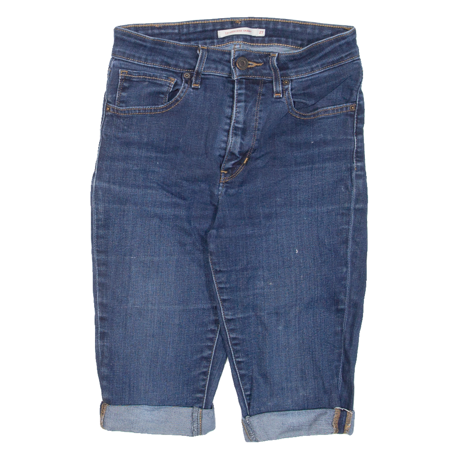 LEVI'S High Rise Womens Jorts Shorts Blue S W27 Refurbished - N/A refurbished available on Cerqular