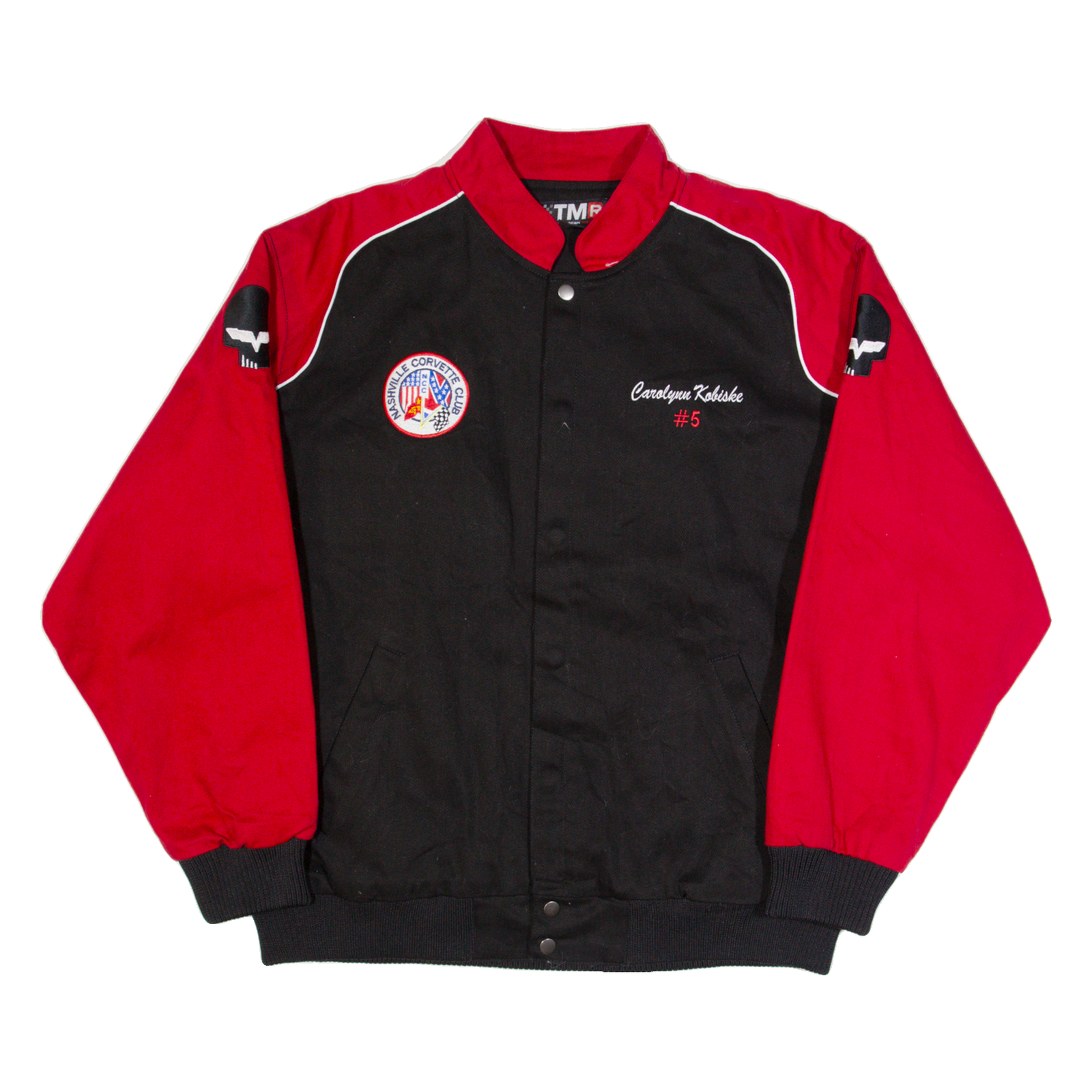 TMR Nashville Corvette Club Mens Biker Jacket Black USA L Refurbished - N/A refurbished available on Cerqular