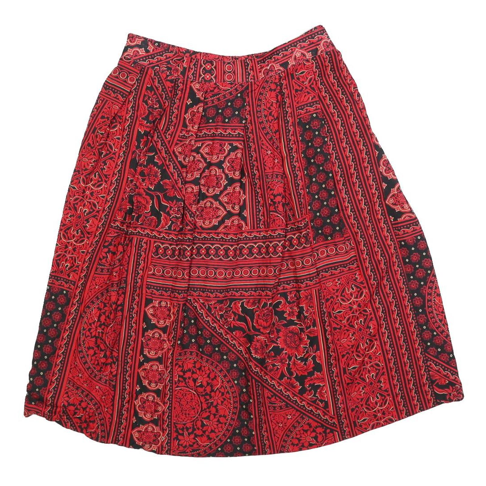 Buy KORET Womens Red Black Floral Patchwork A-Line Knee Length Polyester Blend Skirt Refurbished - $19.49 KORET Womens Red Black Floral Patchwork A-Line Knee Length Polyester Blend Skirt Refurbished - N/A refurbished available on Cerqular