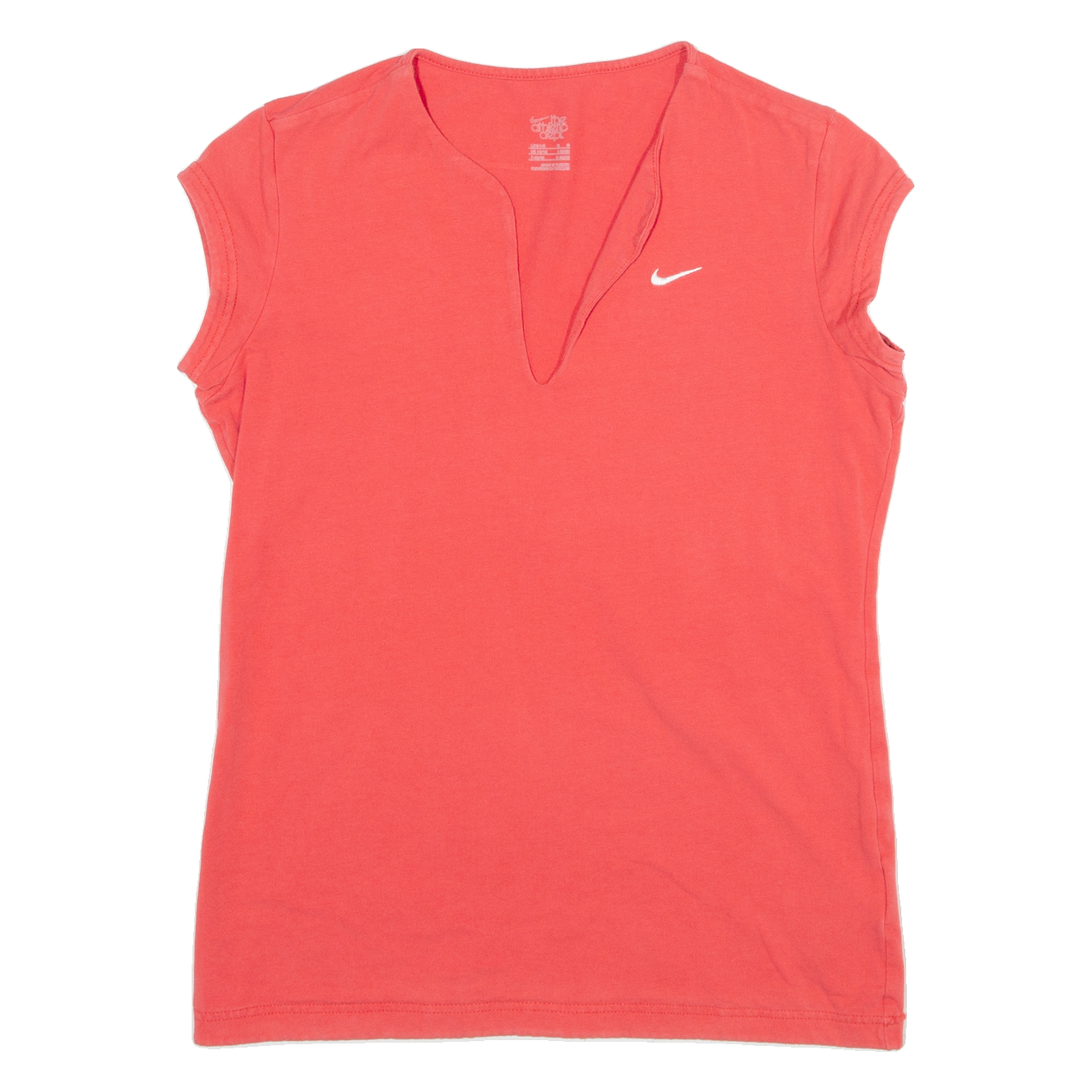 NIKE Womens T-Shirt Pink V-Neck L Refurbished - N/A refurbished available on Cerqular