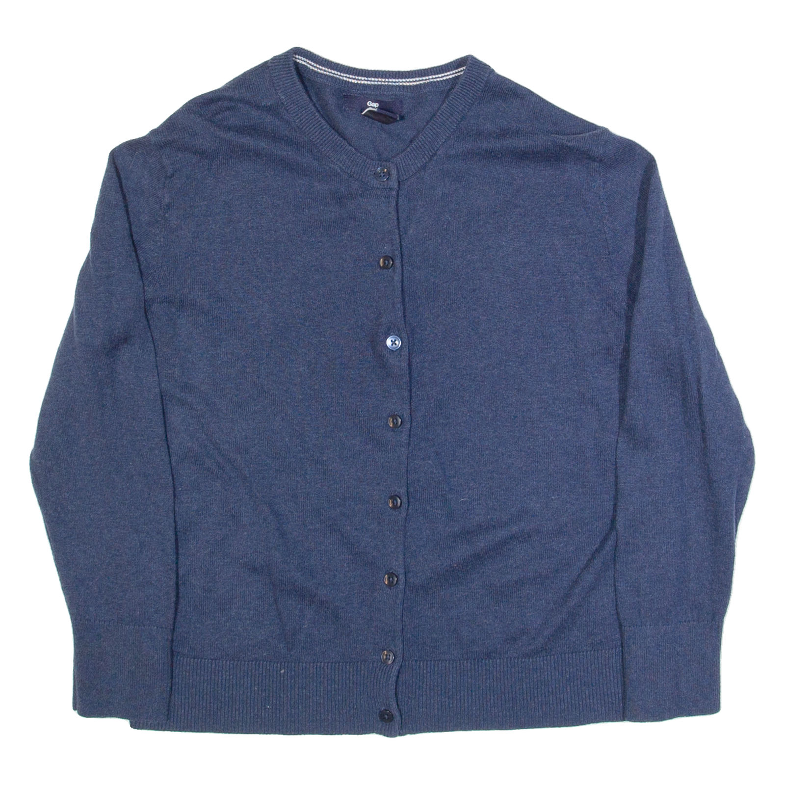GAP Womens Cardigan Blue Tight Knit M Refurbished - N/A refurbished available on Cerqular