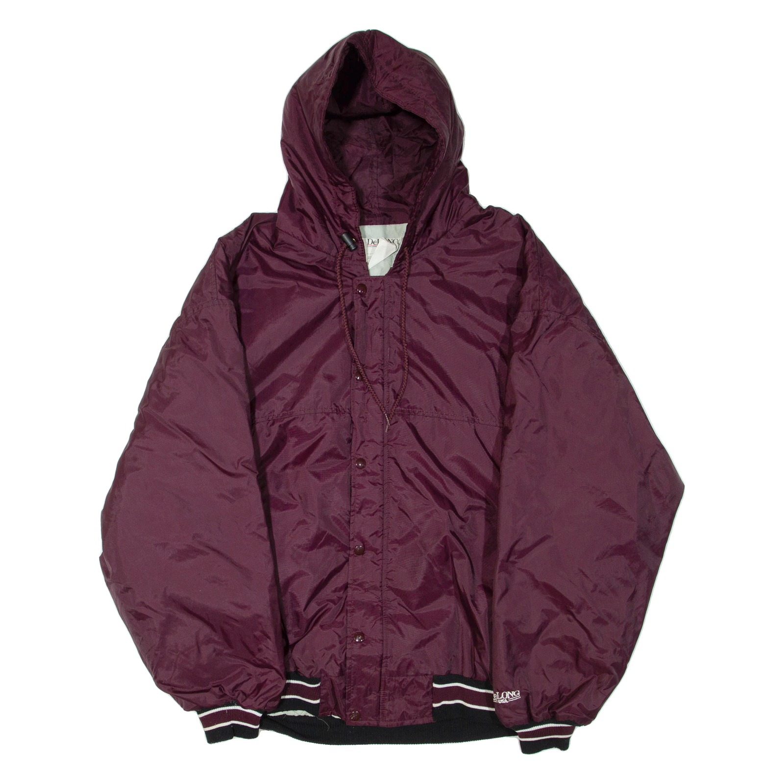 DELONG Caravel Wrestling Mens Jacket Maroon Hooded 2XL Refurbished - N/A refurbished available on Cerqular