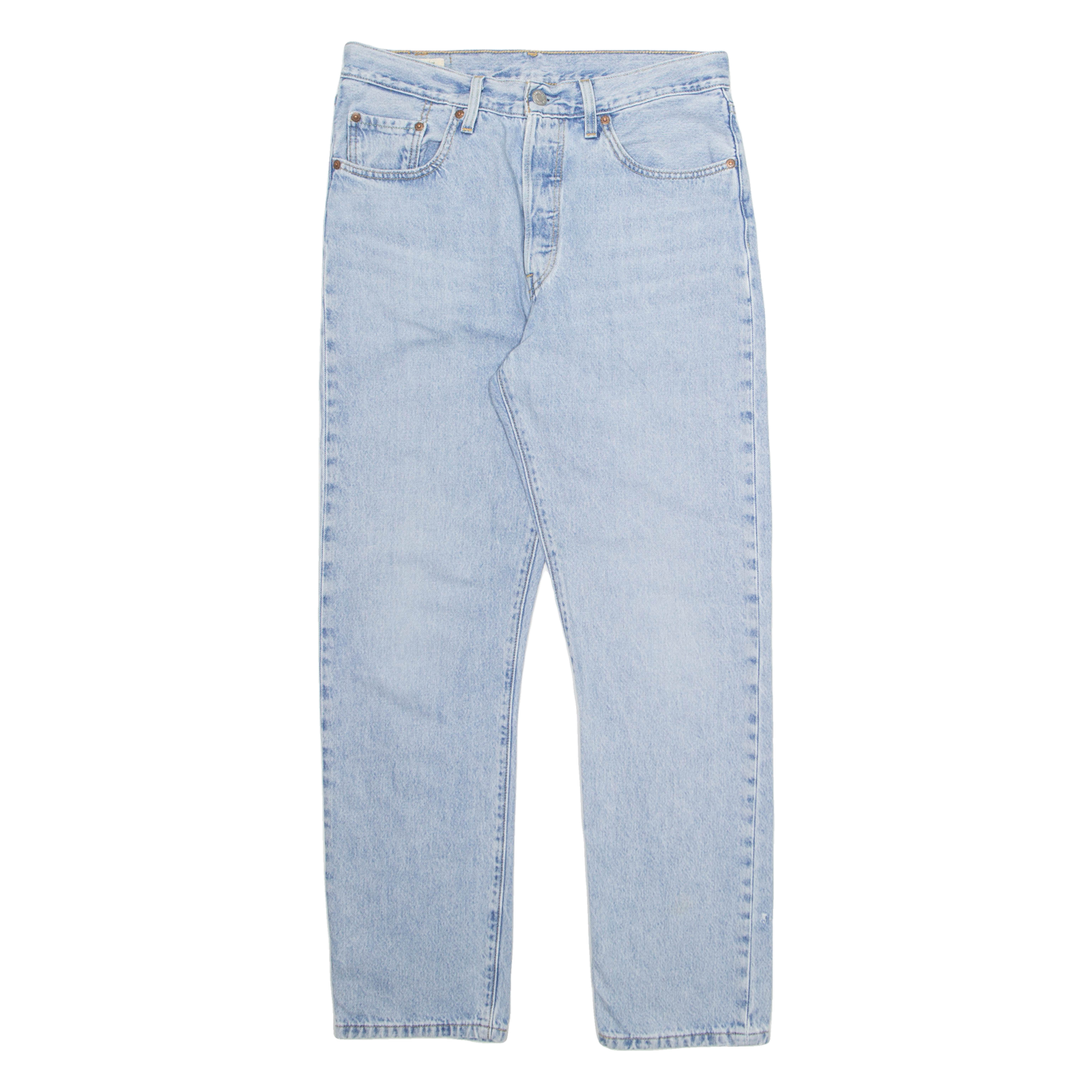 LEVI'S Womens Trousers Blue Regular Straight W28 L28 Refurbished - N/A refurbished available on Cerqular