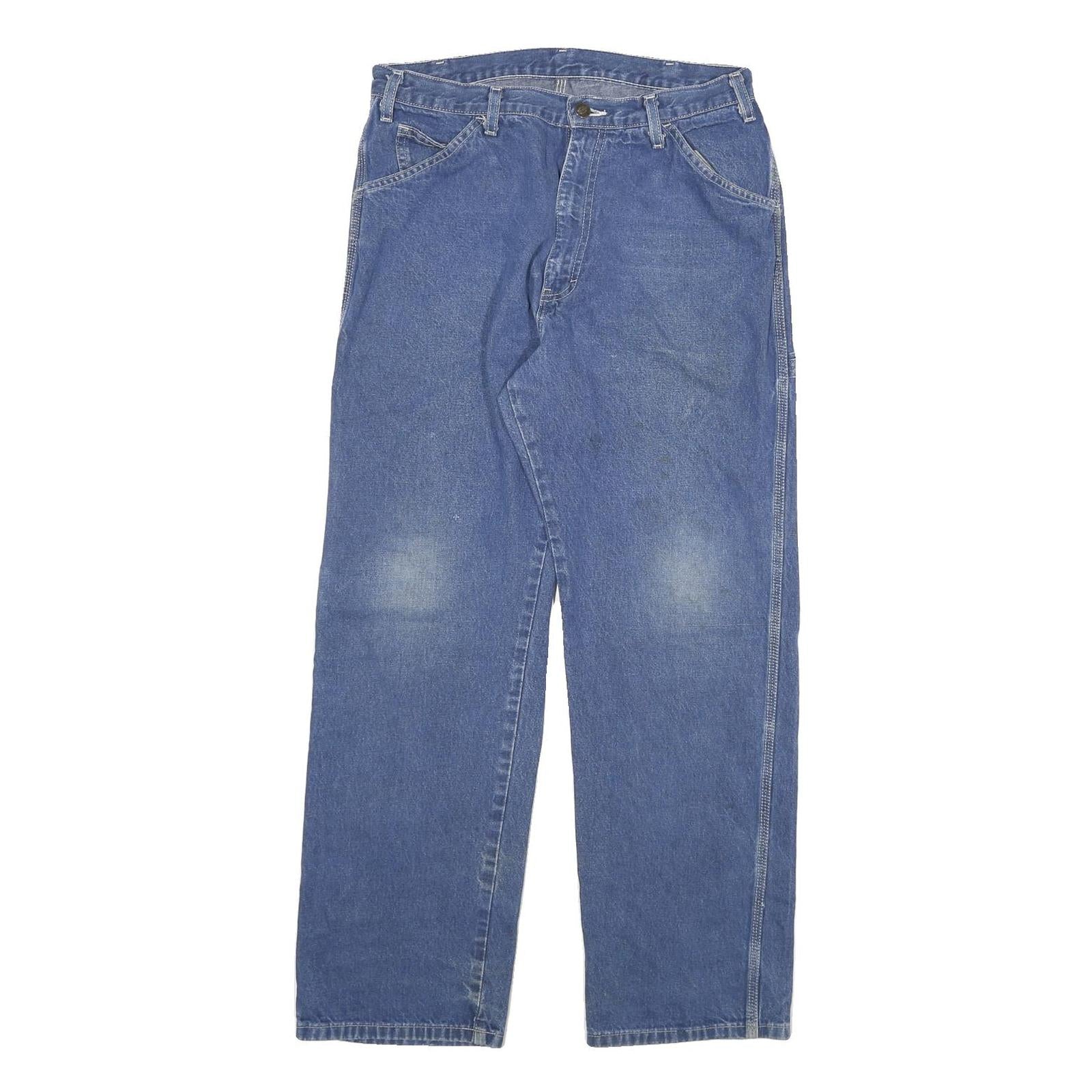 DICKIES Mens Jeans Blue Regular Straight Denim Medium W30 L29 Workwear Refurbished - N/A refurbished available on Cerqular