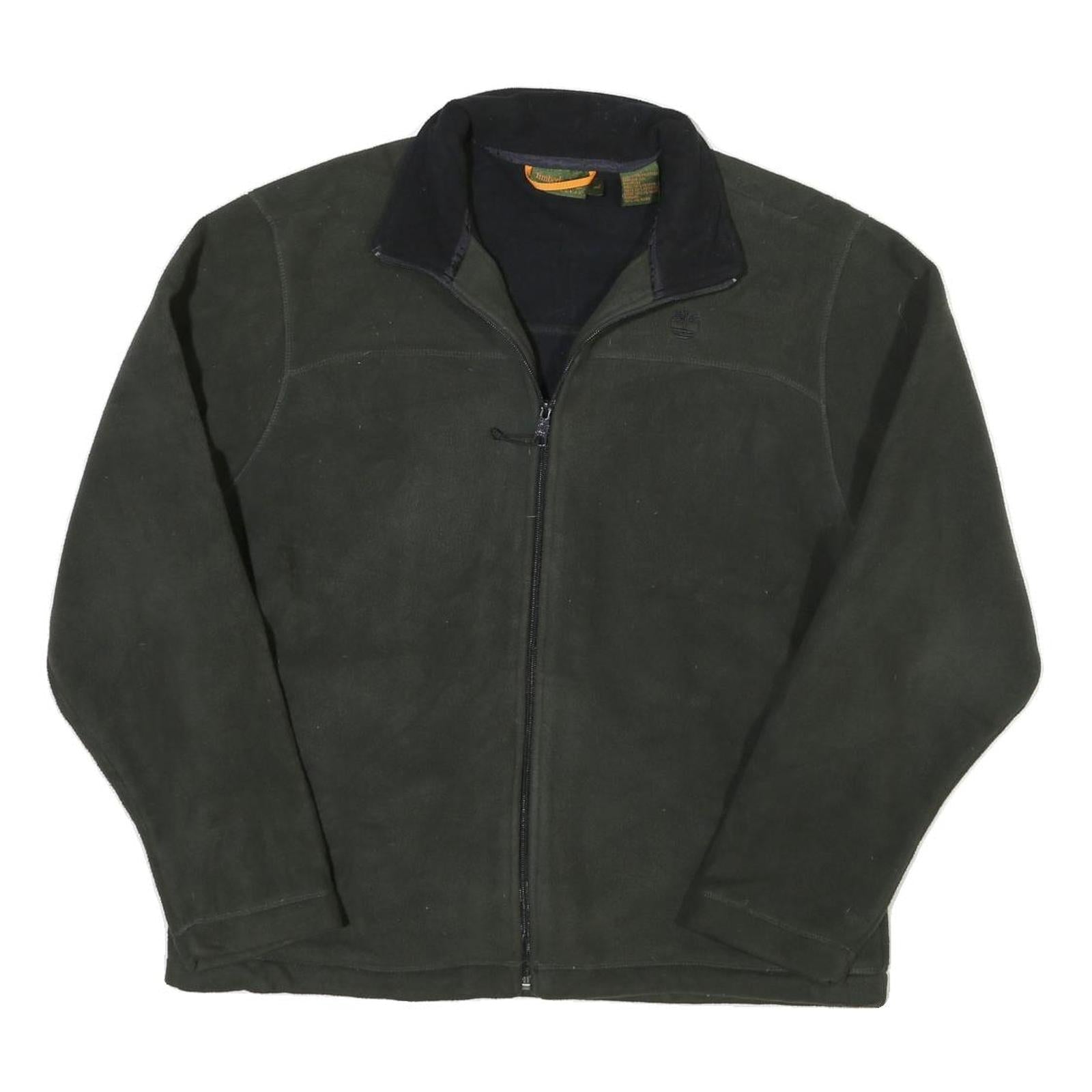 TIMBERLAND Mens Black Button Jacket L Cotton Blend Plain Classic Outerwear Refurbished - N/A refurbished available on Cerqular