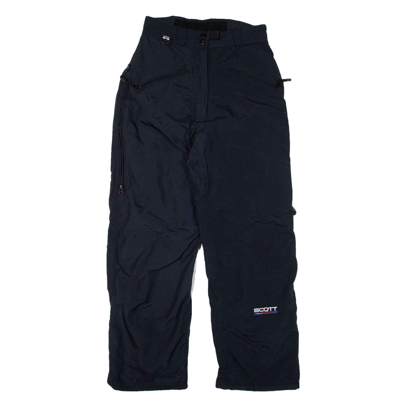 SCOTT Womens Trousers Blue Relaxed Straight W26 L26 Refurbished - N/A refurbished available on Cerqular