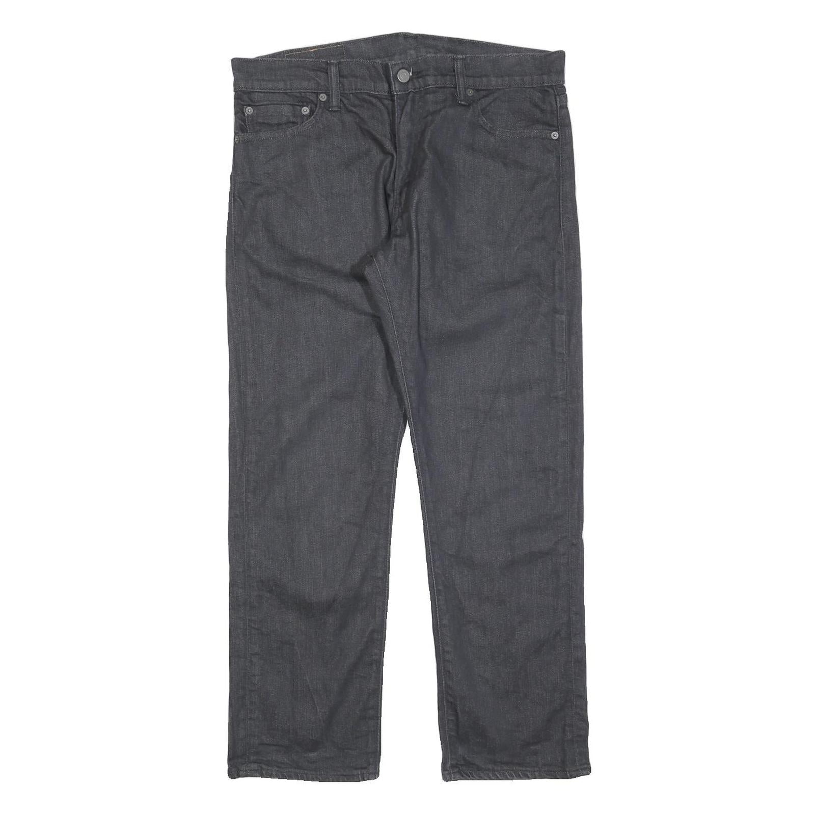 LEVI'S 504 Mens Jeans Black Regular Straight Denim Raw W33 L27 Classic Style Refurbished - N/A refurbished available on Cerqular