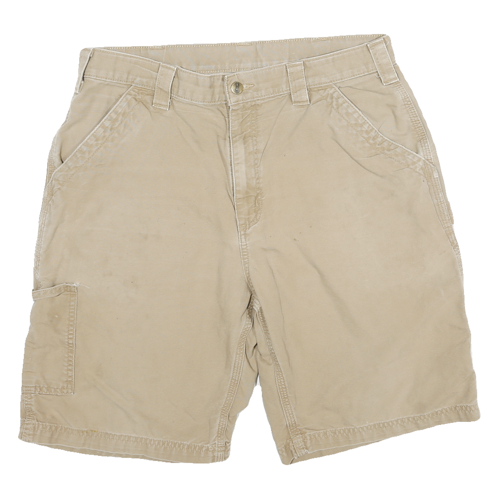 CARHARTT Mens Shorts Beige Casual XL W32 Cotton Blend Workwear Utility Refurbished - N/A refurbished available on Cerqular
