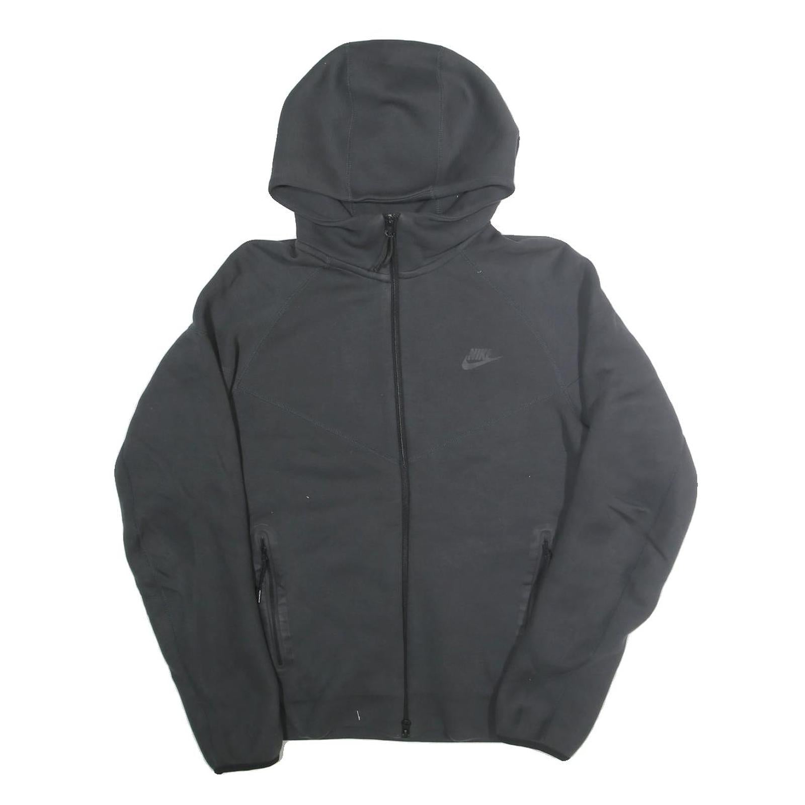 NIKE Mens Black Full Zip Hoodie M Sportswear Casual Cotton Sweatshirt Refurbished - N/A refurbished available on Cerqular