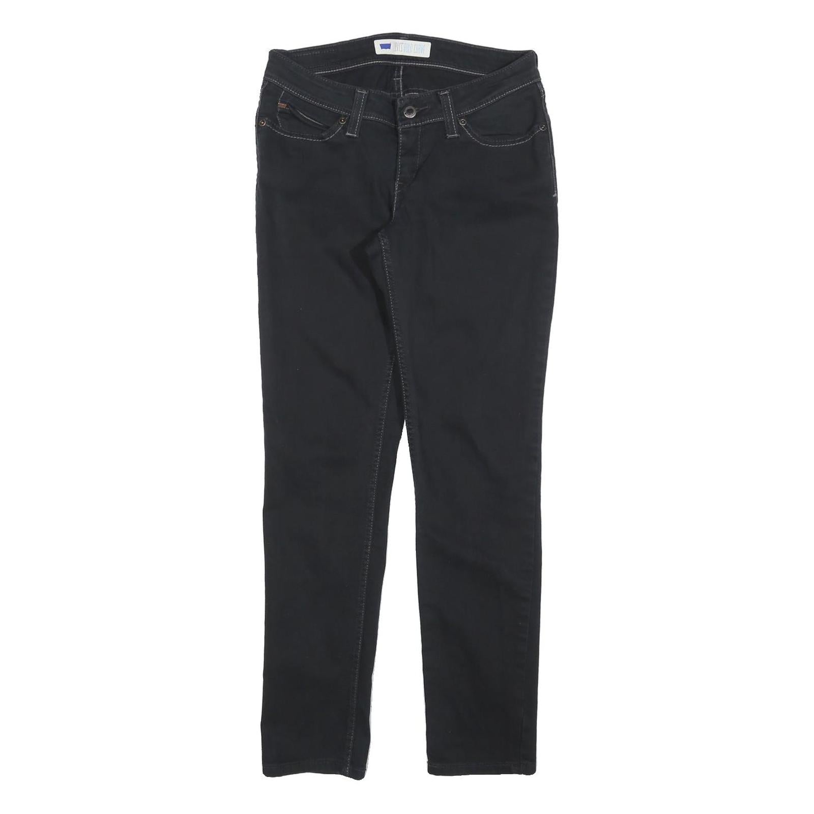 LEVI'S Womens Jeans Black Slim Skinny Denim W28 L30 Classic Zip Fastening Refurbished - N/A refurbished available on Cerqular