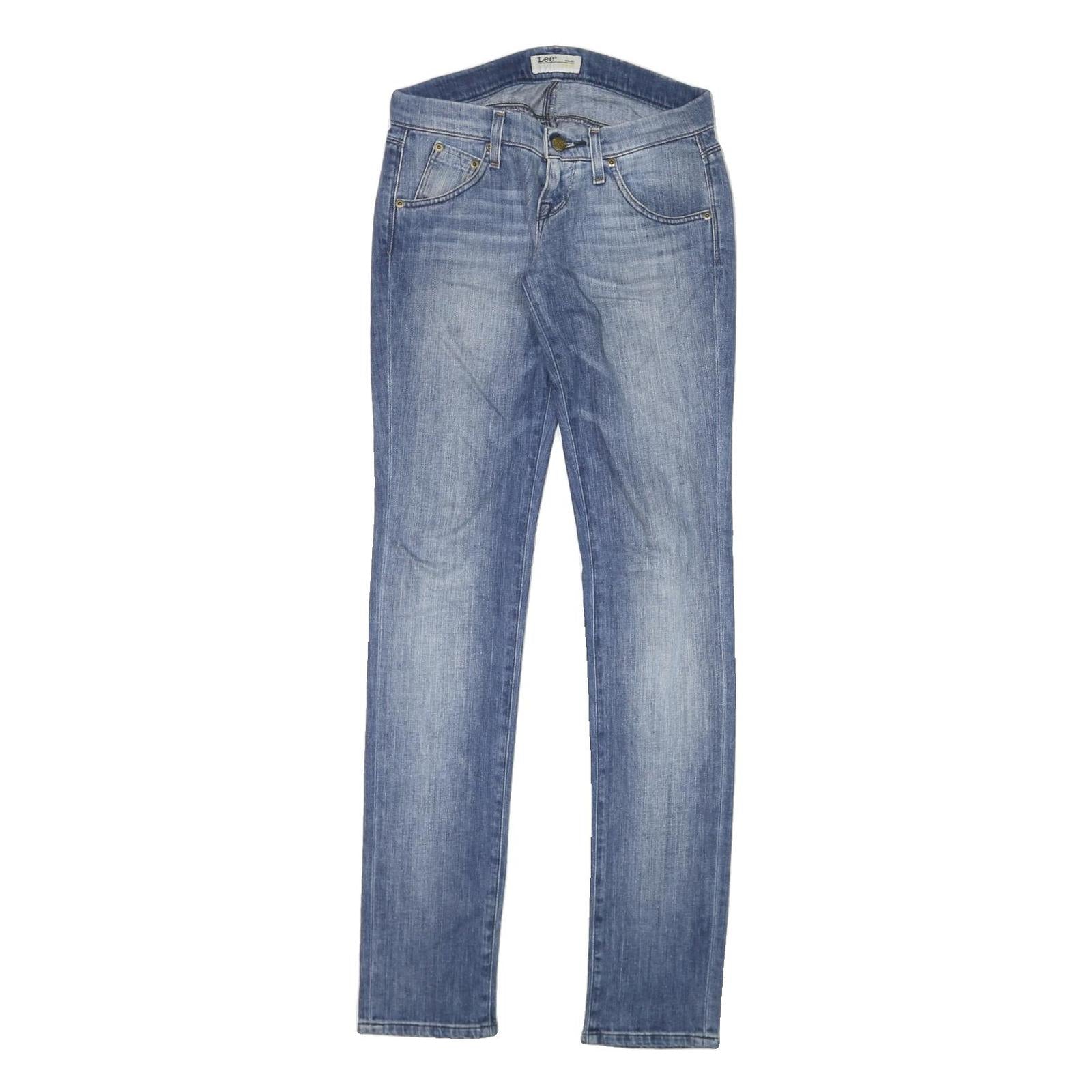 LEE Womens Slim Blue Denim Light Wash Jeans W28 L34 Zip Closure Stylish Refurbished - N/A refurbished available on Cerqular