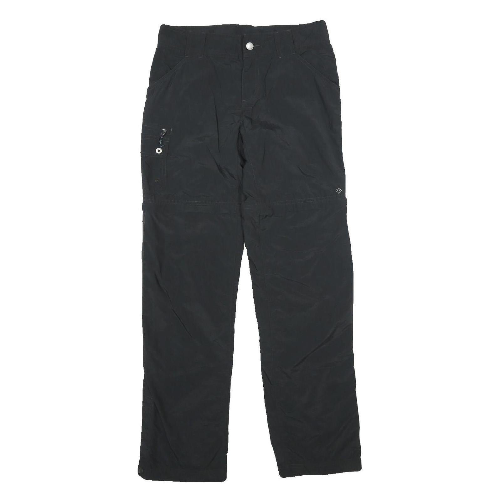 COLUMBIA Womens Black Regular Fit Straight Leg Trousers W30 L32 Outdoor Zip Refurbished - N/A refurbished available on Cerqular