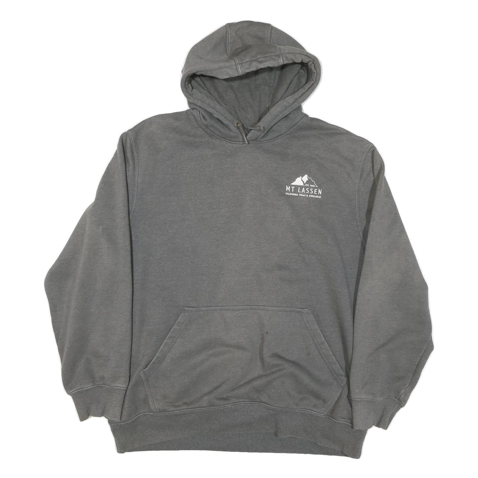 CARHARTT Mens Grey Mt Lassen Graphic Pullover Hoodie XL Cotton Blend Refurbished - N/A refurbished available on Cerqular