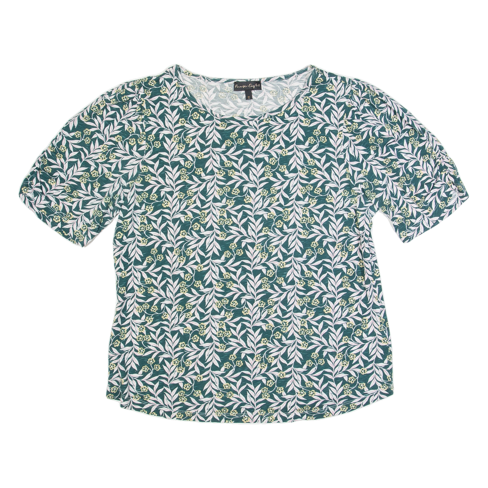 PHASE EIGHT Womens Printed Top Green Floral UK 14 Refurbished - N/A refurbished available on Cerqular