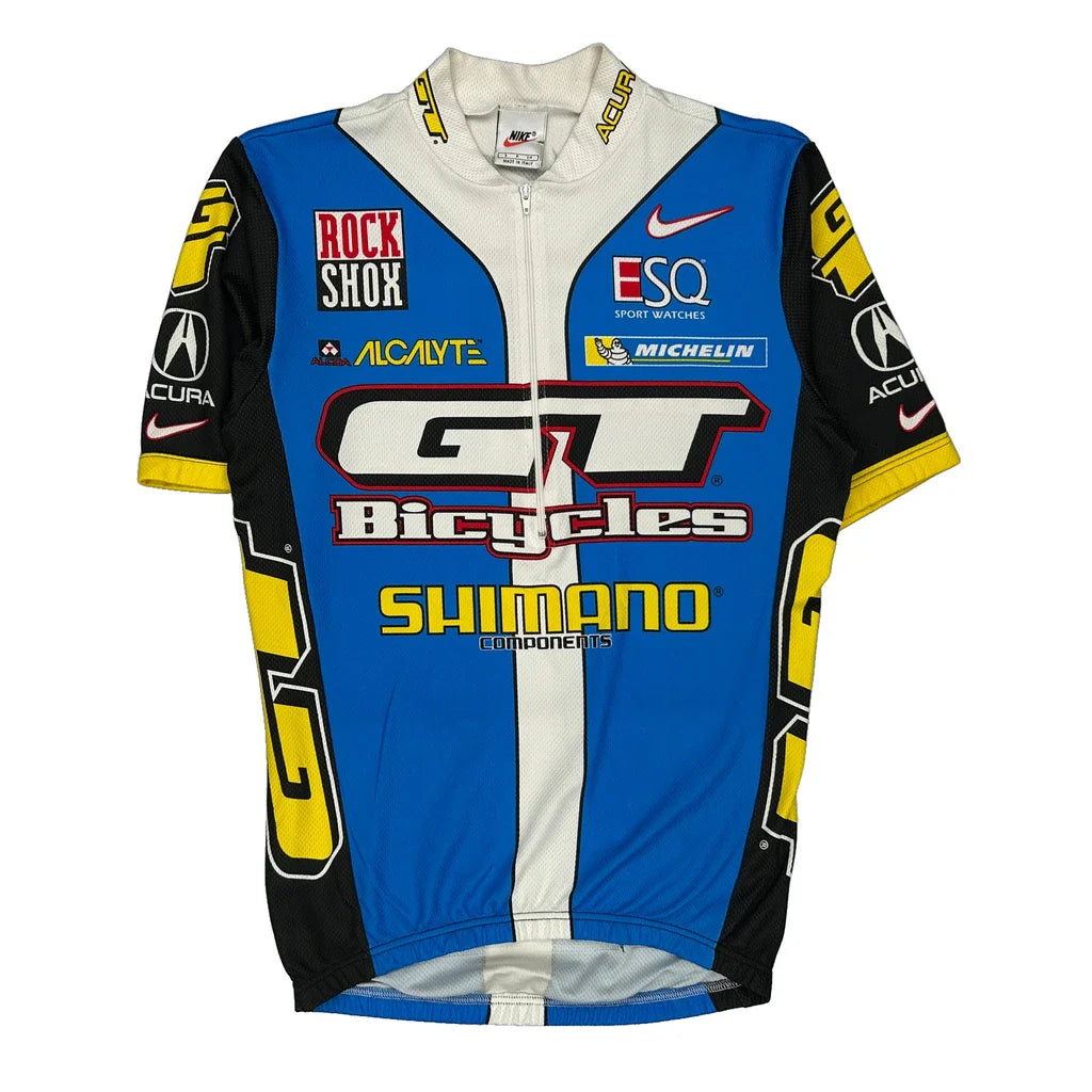 Gt Bicycles Nike Graphic Jersey - Small Yellow Polyester Refurbished - Thrifted (note: this is a term often used to describe second- refurbished available on Cerqular