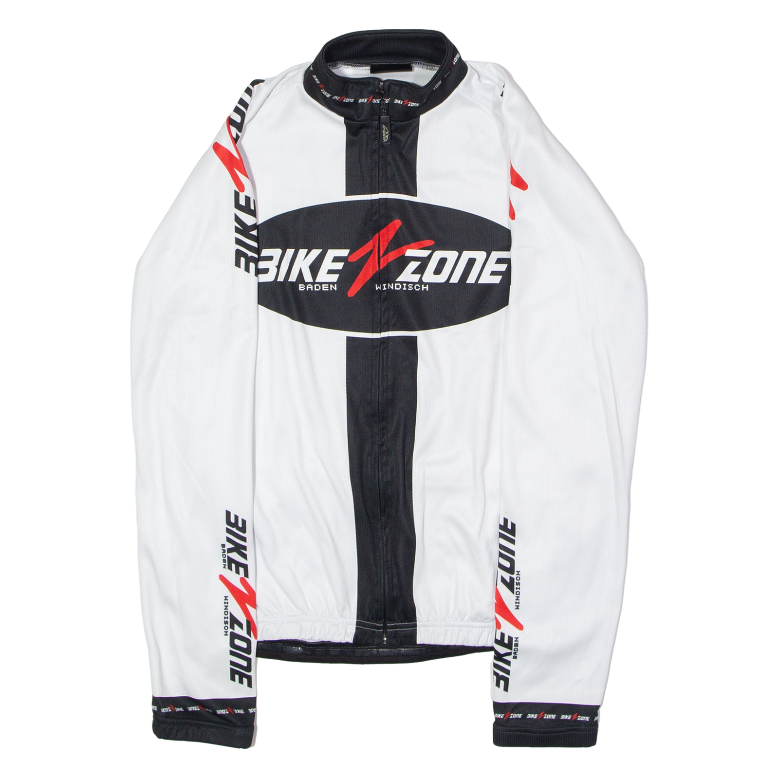 ANDEER Bike Zone Full Zip Cycling Mens Jersey White Long Sleeve High Neck M Refurbished - N/A refurbished available on Cerqular