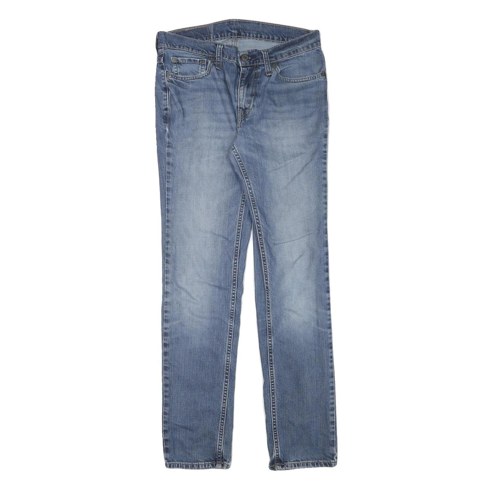 LEVI'S 511 Mens Slim Blue Denim Medium W29 L30 Jeans Zip Closure Classic Fit Refurbished - N/A refurbished available on Cerqular