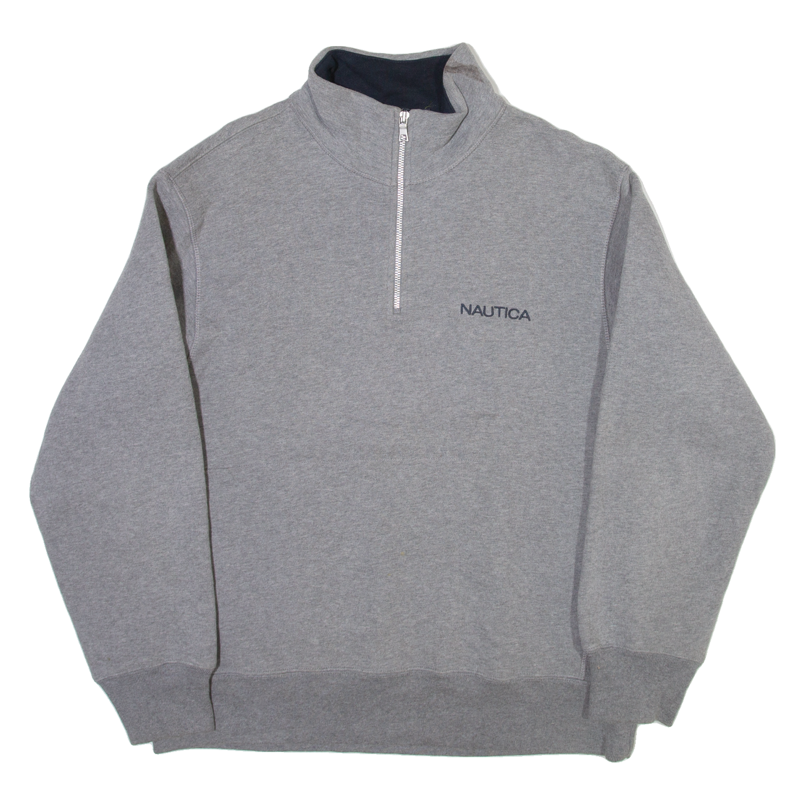 NAUTICA Mens Sweatshirt Grey 1/4 Zip L Refurbished - N/A refurbished available on Cerqular