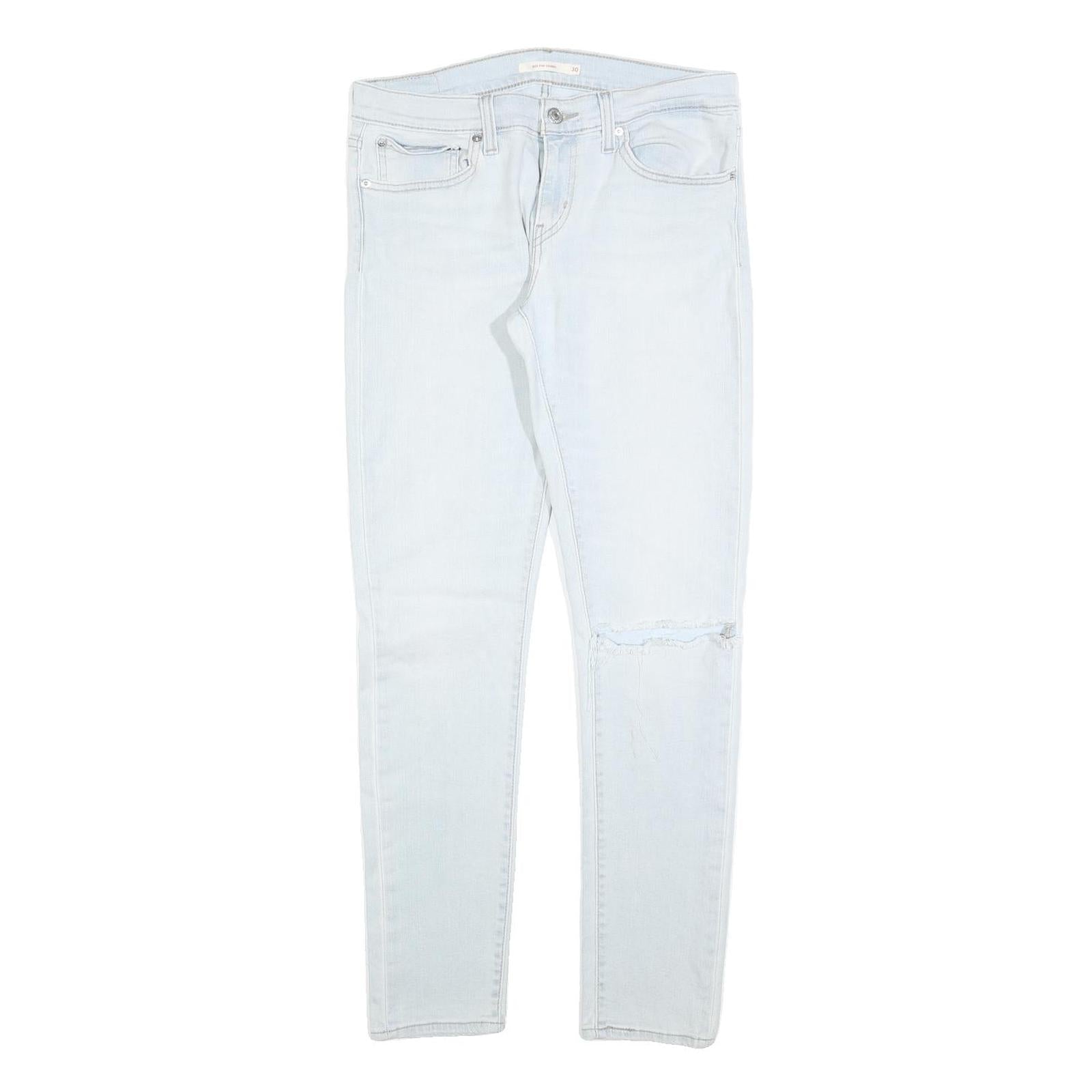 LEVI'S 601 Womens Slim Skinny Denim Light Blue W30 L32 Zip Cotton Blend Stretch Refurbished - N/A refurbished available on Cerqular