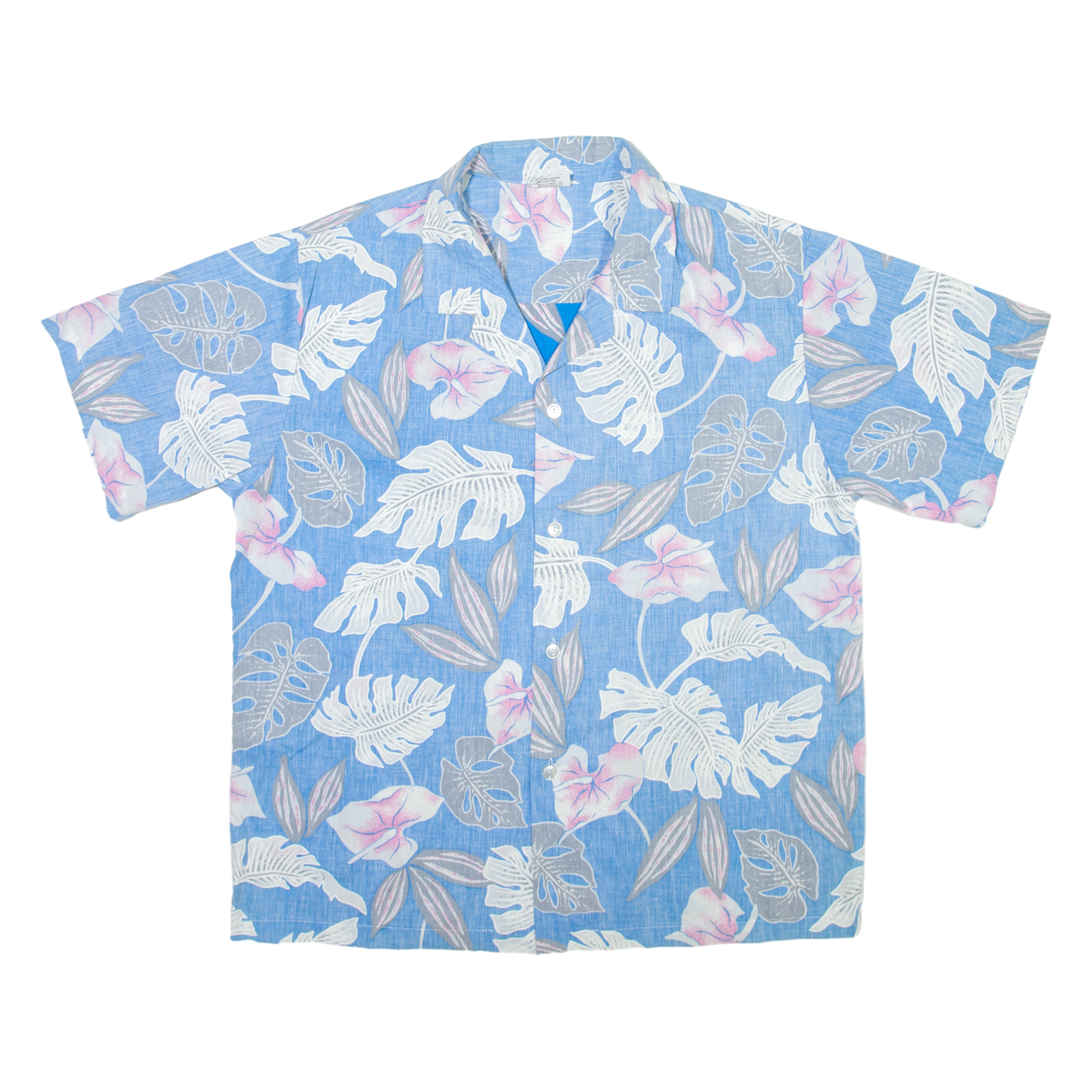 NEW HORIZON Mens Hawaiian Shirt Blue Floral XL Refurbished - N/A refurbished available on Cerqular