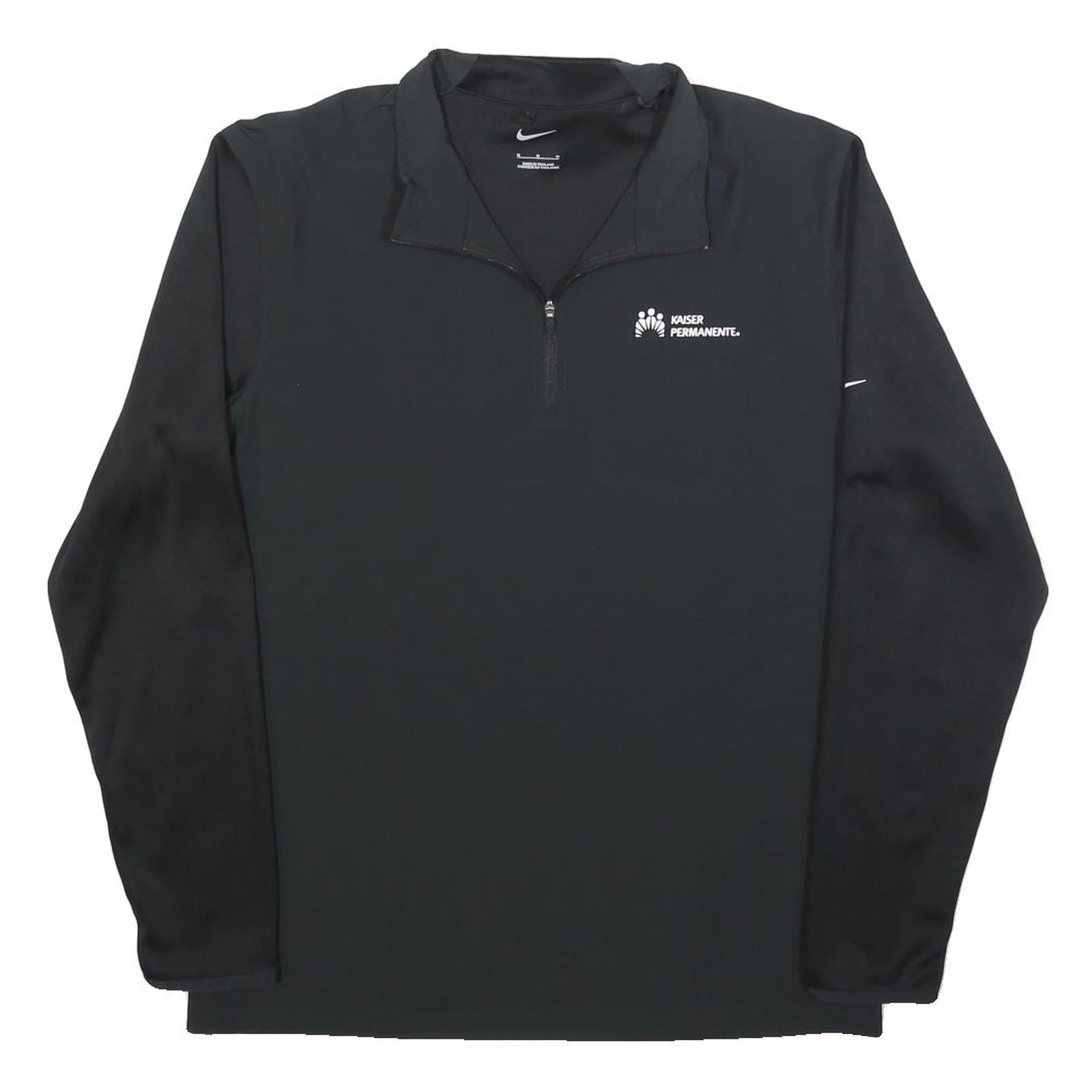 NIKE Mens Black Kaiser Permanente 1/4 Zip M Sweatshirt Sports Activewear Refurbished - N/A refurbished available on Cerqular