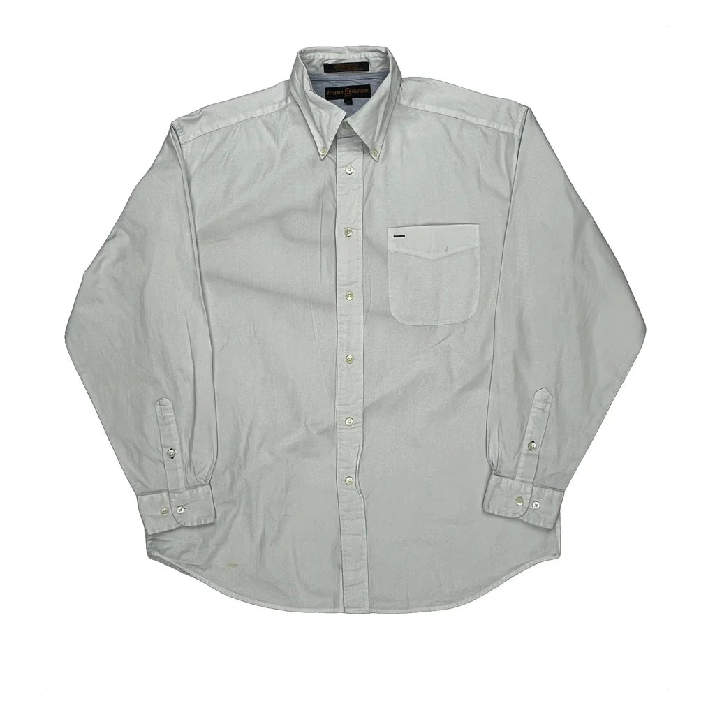 Golf Tommy Hilfiger Shirt - Medium White Cotton Refurbished - Thrifted (note: this is a term often used to describe second- refurbished available on Cerqular