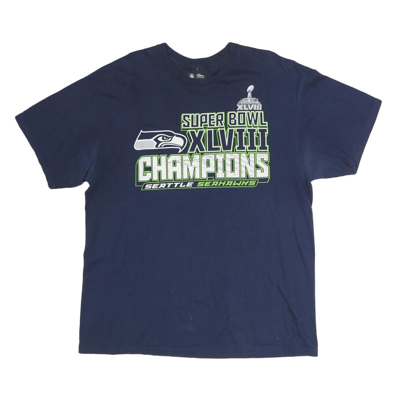 Buy NFL Mens Blue Super Bowl Champions XL Short Sleeve Crew Neck Graphic T-Shirt Refurbished - $19.49 NFL Mens Blue Super Bowl Champions XL Short Sleeve Crew Neck Graphic T-Shirt Refurbished - N/A refurbished available on Cerqular