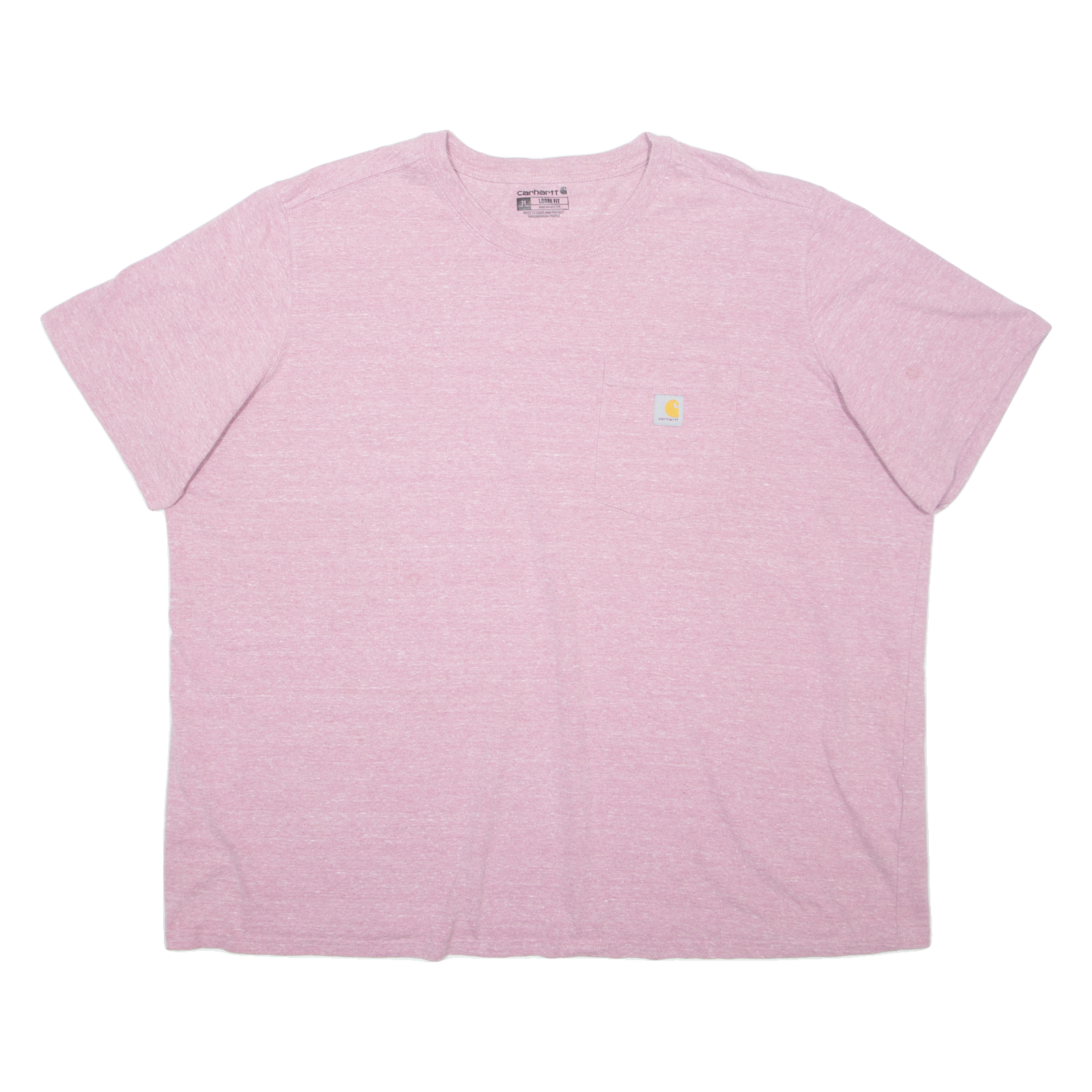CARHARTT Loose Fit Womens T-Shirt Pink 3XL Refurbished - N/A refurbished available on Cerqular