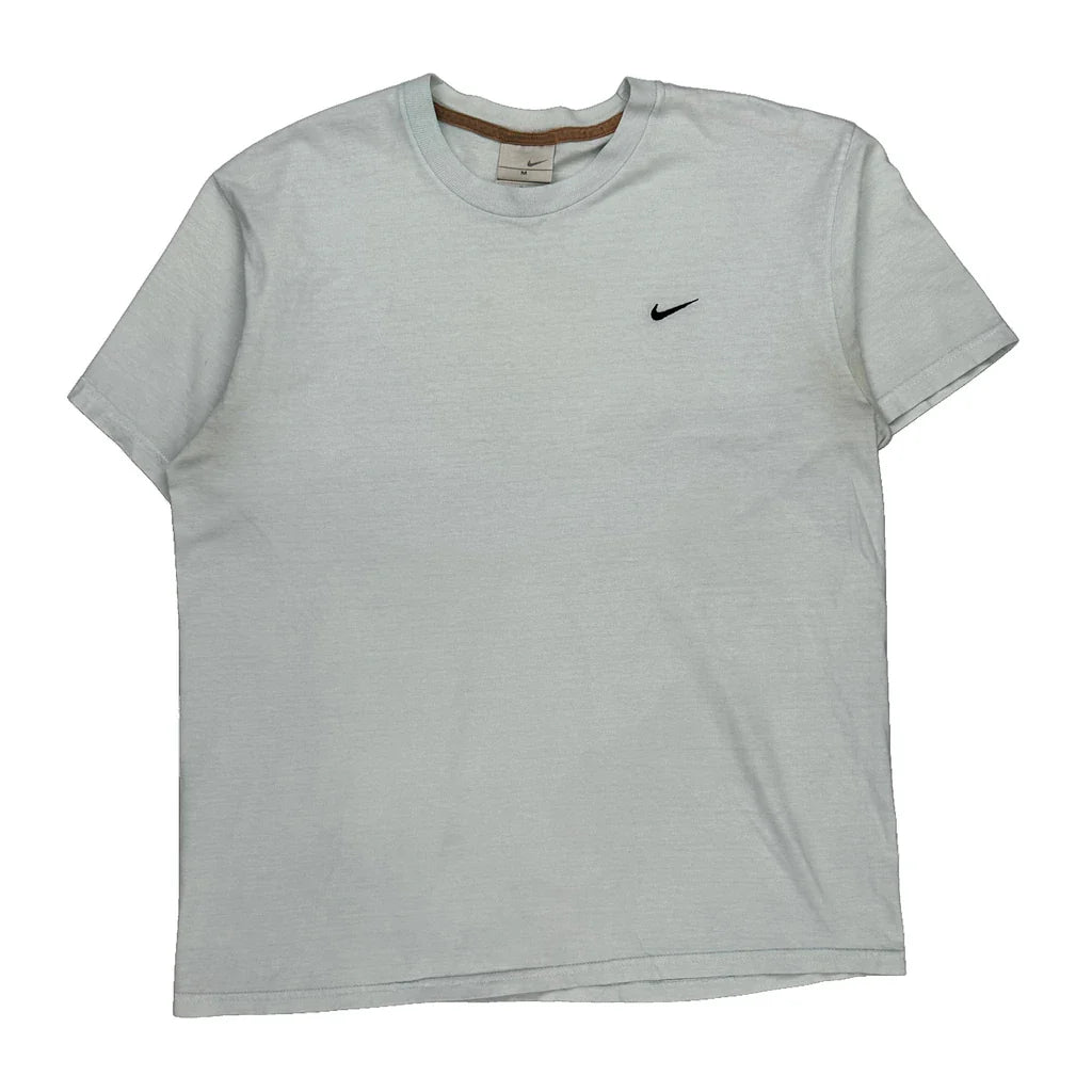 Nike T-Shirt - Medium White Cotton Refurbished - Thrifted (note: this is a term often used to describe second- refurbished available on Cerqular