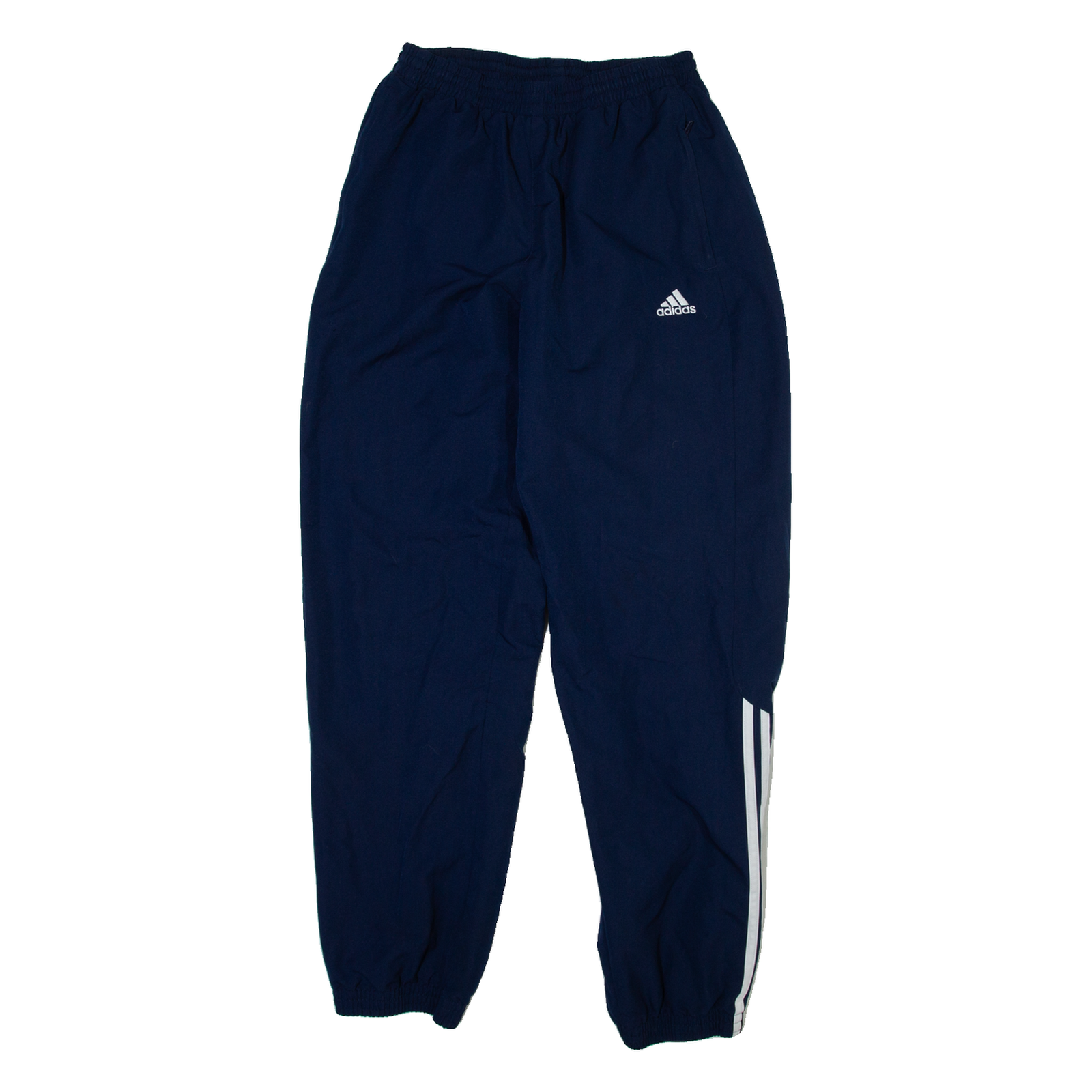 ADIDAS Mens Track Pants Blue Tapered M W27 L30 Refurbished - N/A refurbished available on Cerqular