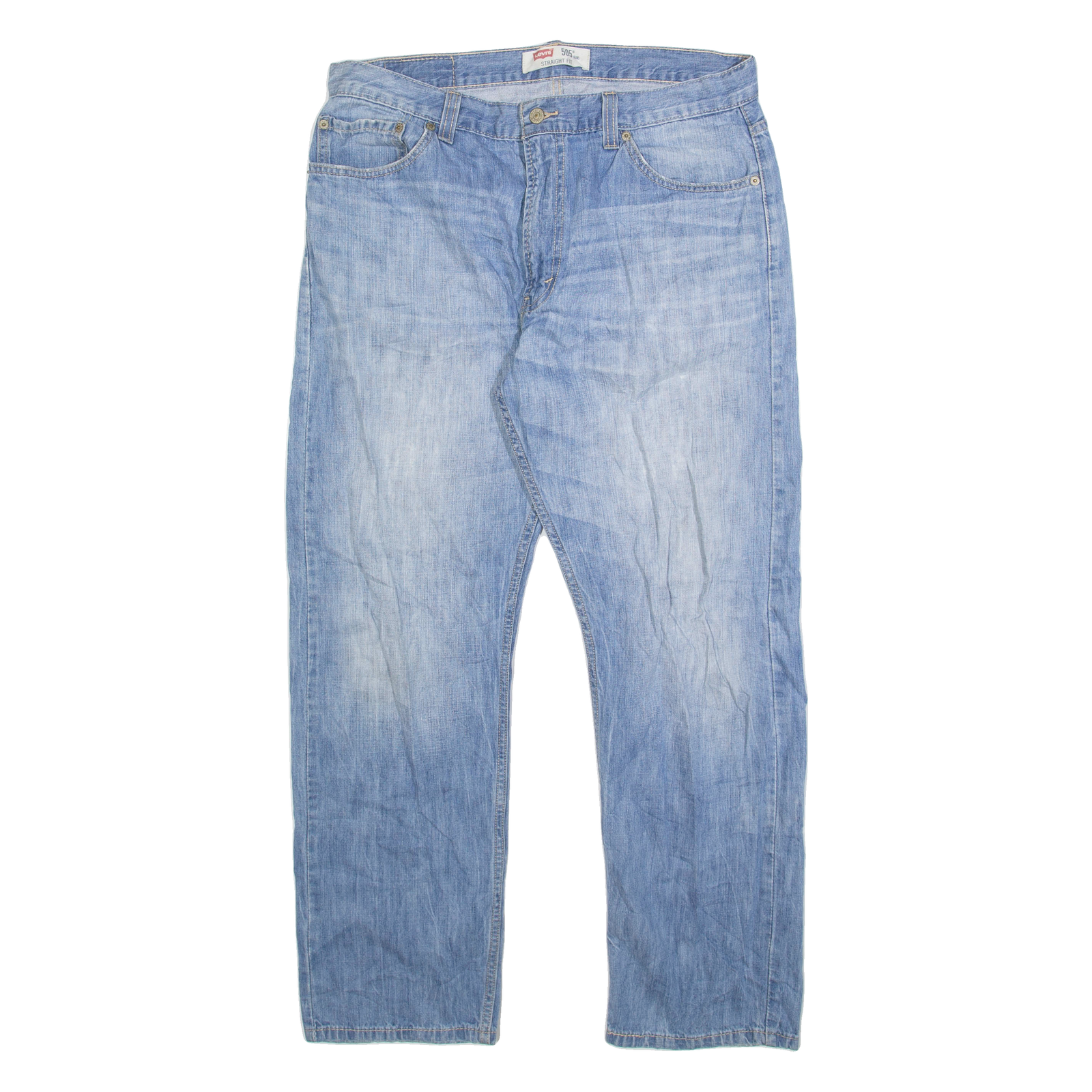 LEVI'S 505 Jeans Mens Blue Regular Straight W36 L30 Refurbished - N/A refurbished available on Cerqular