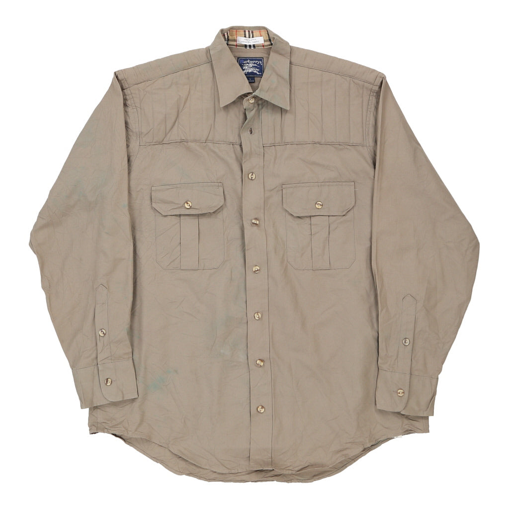 Burberry Shirt - Large Beige Cotton | Size: large Refurbished - N/A (Preloved Designer is not a specific brand, it refurbished available on Cerqular