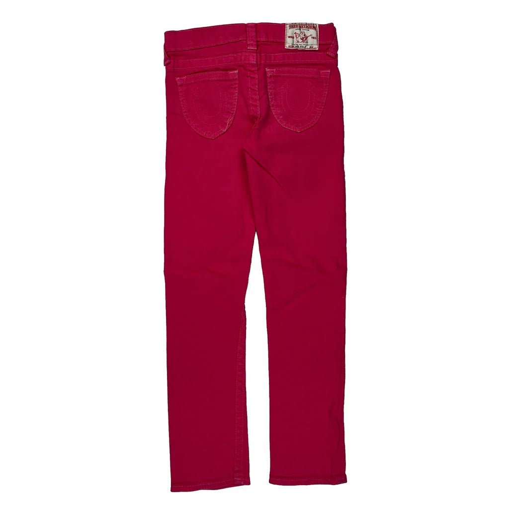 Age 10 True Religion Jeans - 24W 26L Pink Cotton Refurbished - Thrifted (note: this is a term often used to describe second- refurbished available on Cerqular