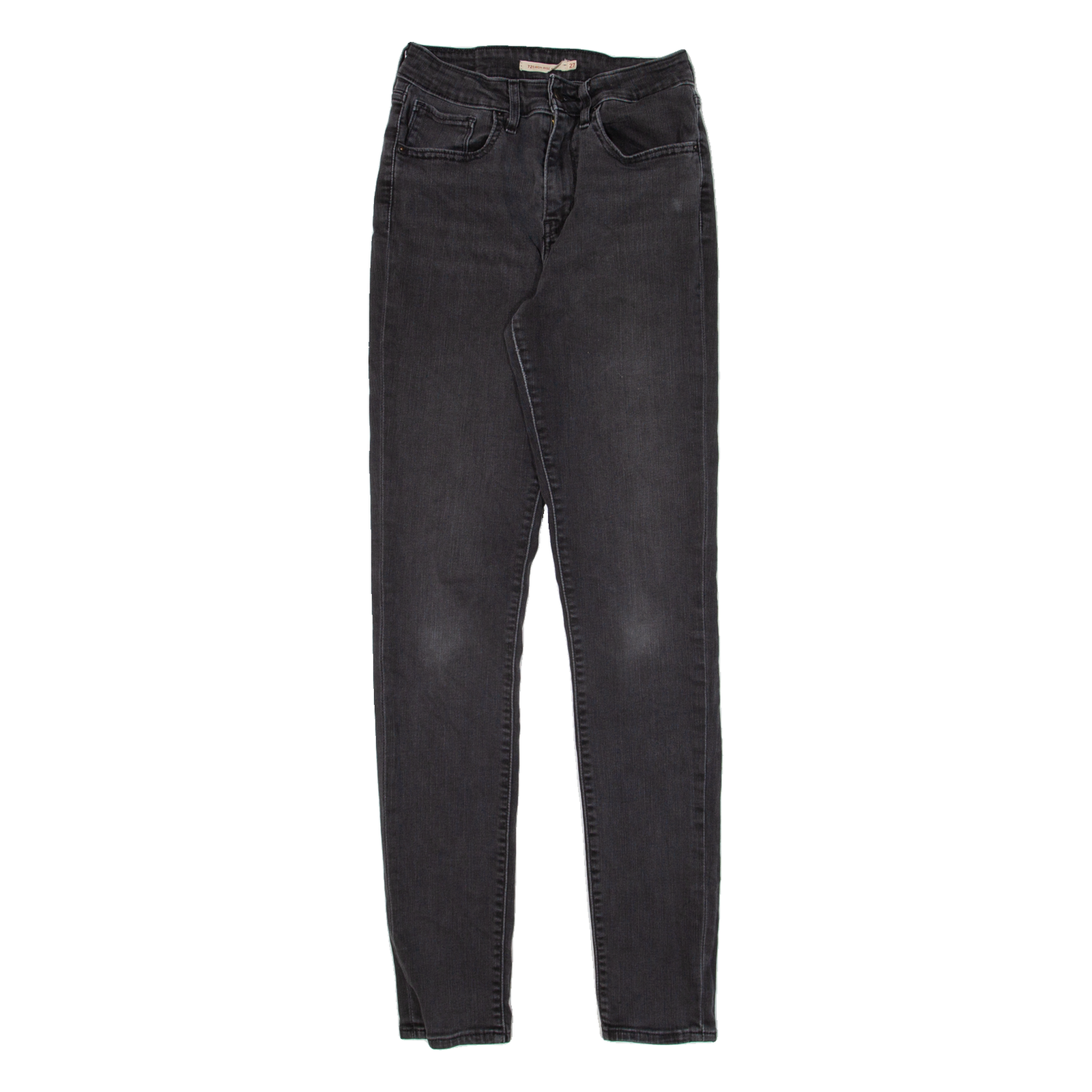 LEVI'S 721 High Rise Womens Jeans Black Slim Skinny W24 L32 Refurbished - N/A refurbished available on Cerqular