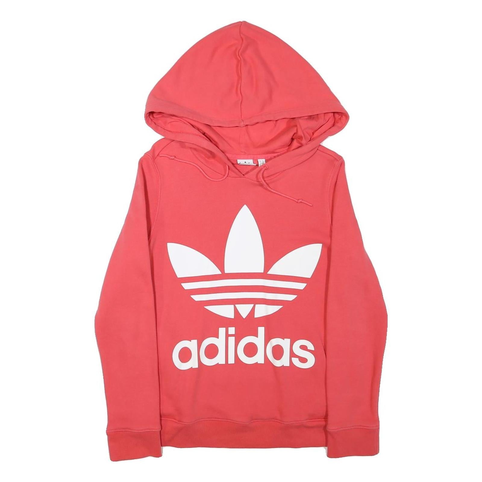 ADIDAS Womens Coral Hoodie UK 6 Cotton Blend Pullover Casual Sweatshirt Refurbished - N/A refurbished available on Cerqular