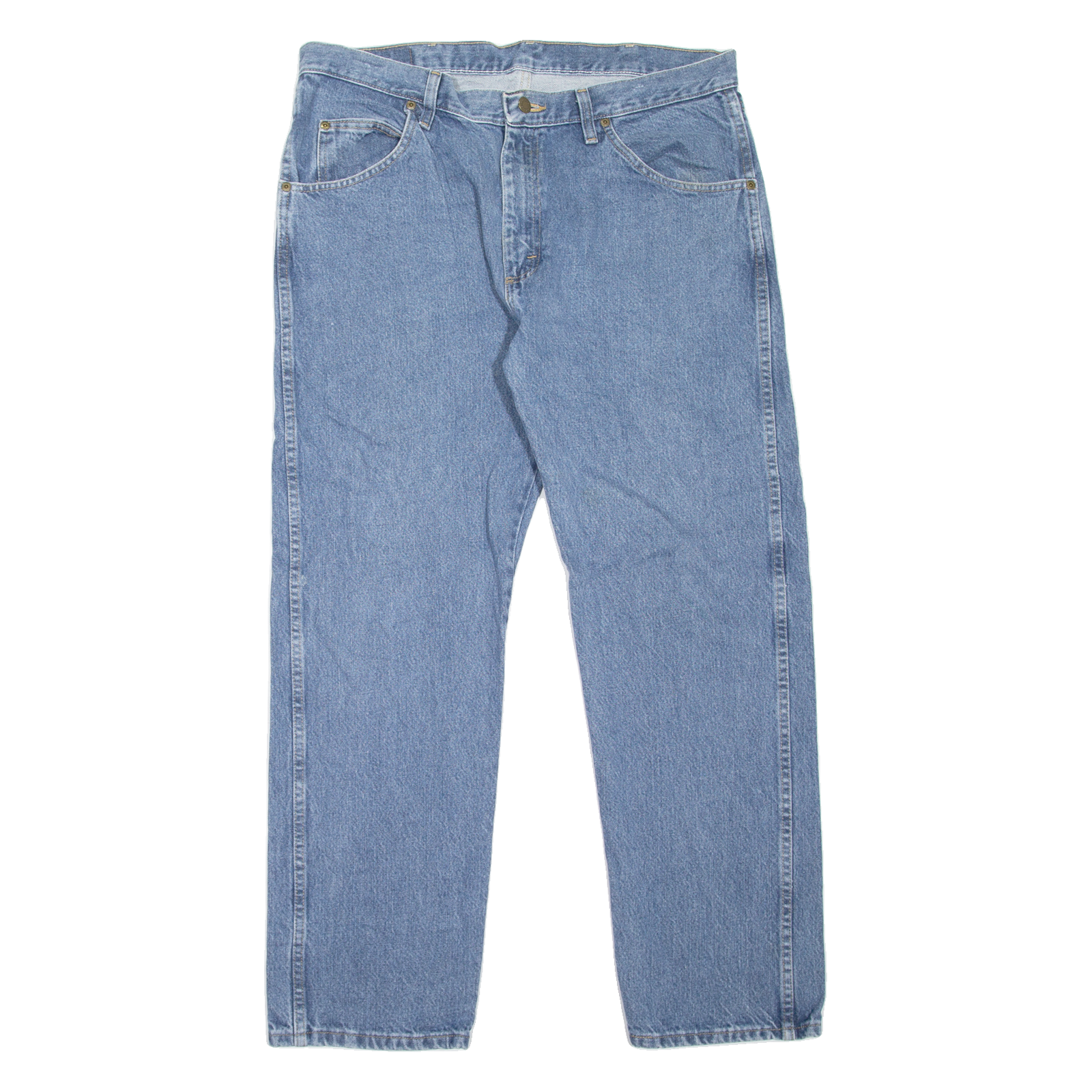 WRANGLER Mens Jeans Blue Regular Straight W36 L30 Refurbished - N/A refurbished available on Cerqular