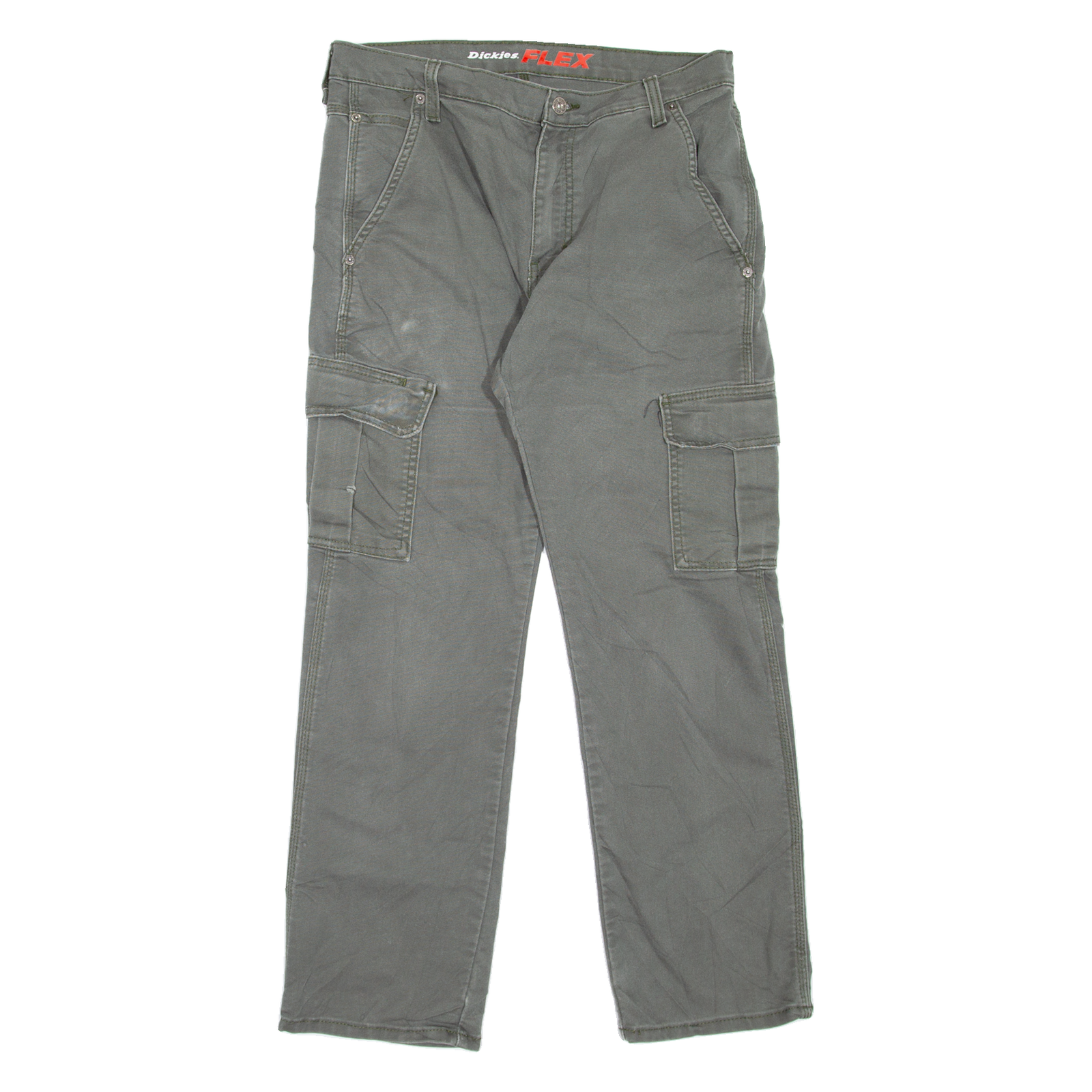 DICKIES Cargo Style Workwear Mens Jeans Green Regular Straight W32 L30 Refurbished - N/A refurbished available on Cerqular