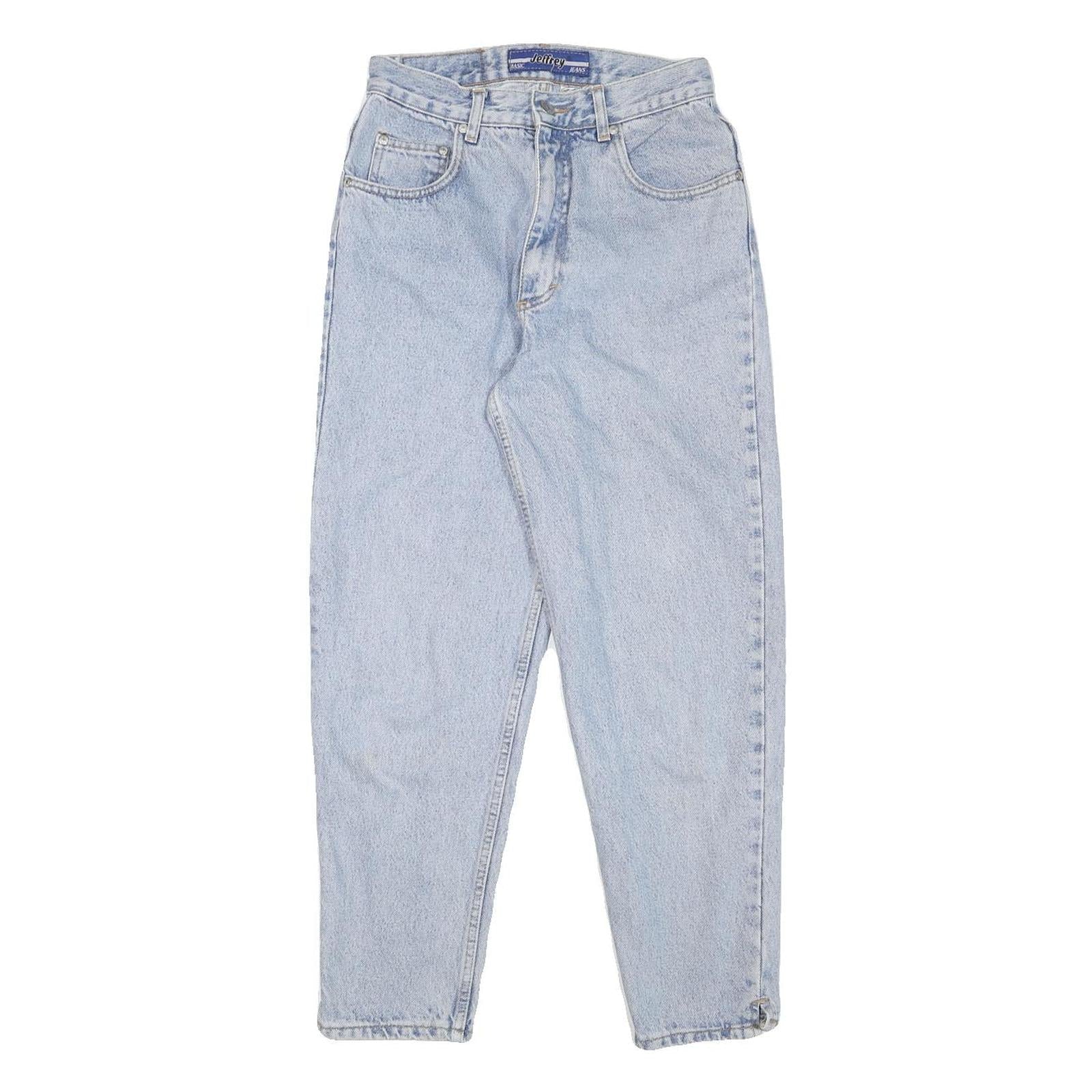 JEFFERY JEANS Womens Jeans Blue Relaxed Tapered Denim Light W26 L26 Stylish Refurbished - N/A refurbished available on Cerqular