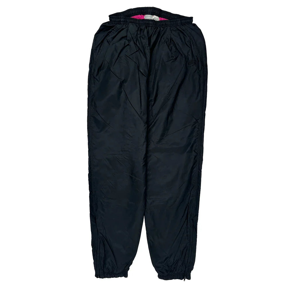 Nike Tracksuit - Large Black Nylon Refurbished - Thrifted (note: this is a term often used to describe second- refurbished available on Cerqular