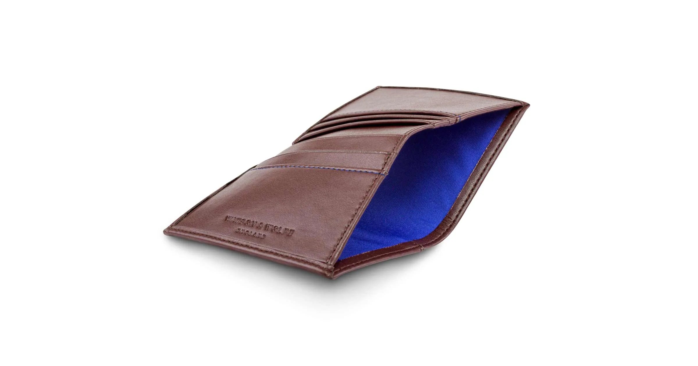 Card Wallet with Notes Pocket in Chestnut Brown Refurbished - Watson & Wolfe refurbished available on Cerqular