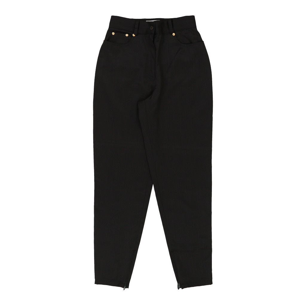 Versus By Versace Trousers - 27W UK 10 Navy Viscose Refurbished - Thrifted (note: this is a term often used to describe second- refurbished available on Cerqular