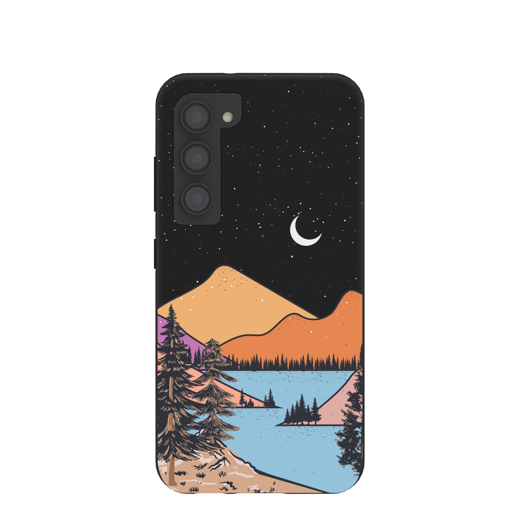 Black Night Trails Samsung Galaxy S23 Case Refurbished - Pela Case refurbished available on Cerqular