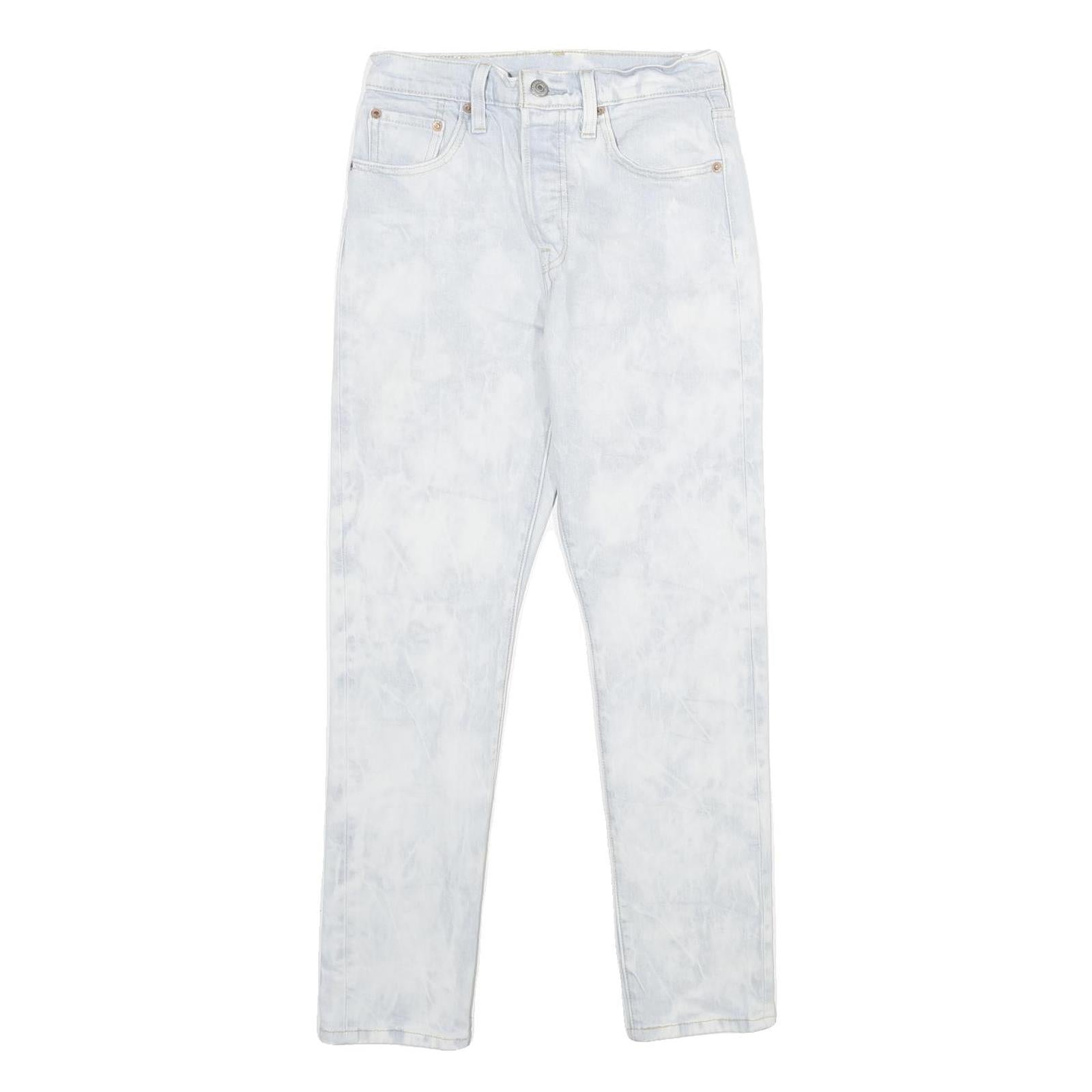 LEVI'S 501S Womens Jeans Classic Straight Denim Light W25 L28 Button Closure Refurbished - N/A refurbished available on Cerqular
