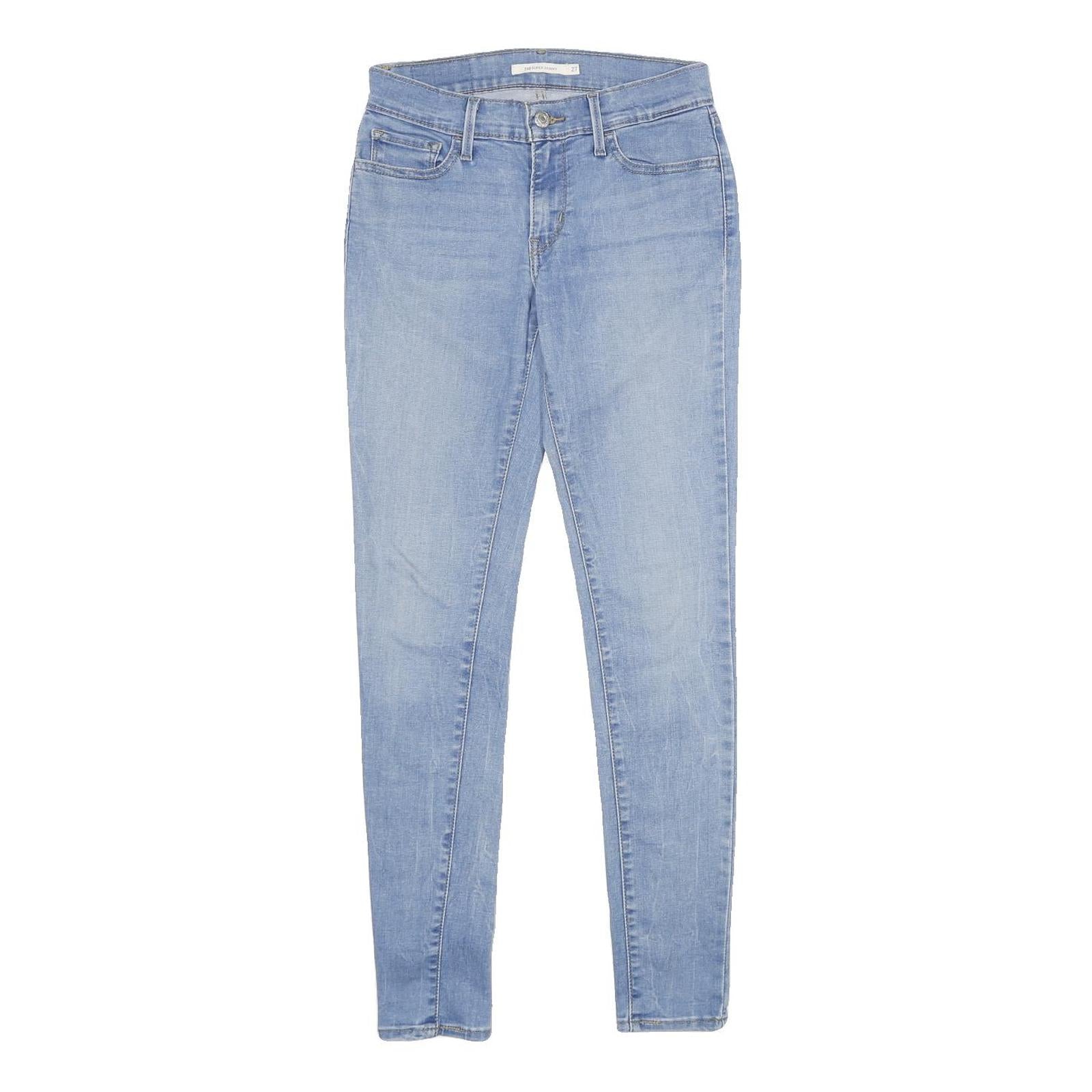 LEVI'S 710 Super Skinny Womens Jeans Blue Slim Skinny Denim Light W27 L30 Refurbished - N/A refurbished available on Cerqular