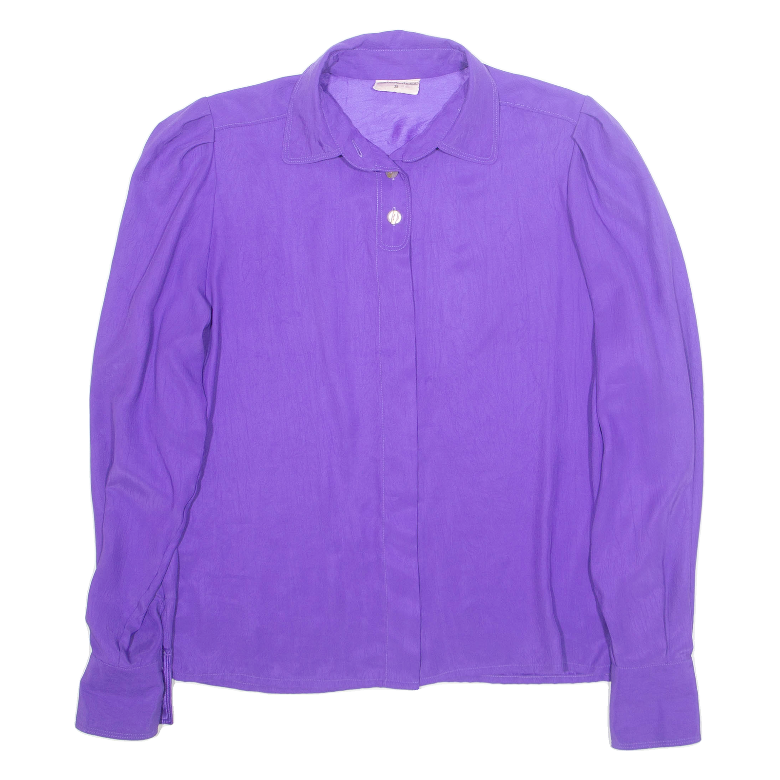 SOMMERMANN Womens Shirt Purple Collared Long Sleeve S Refurbished - N/A refurbished available on Cerqular