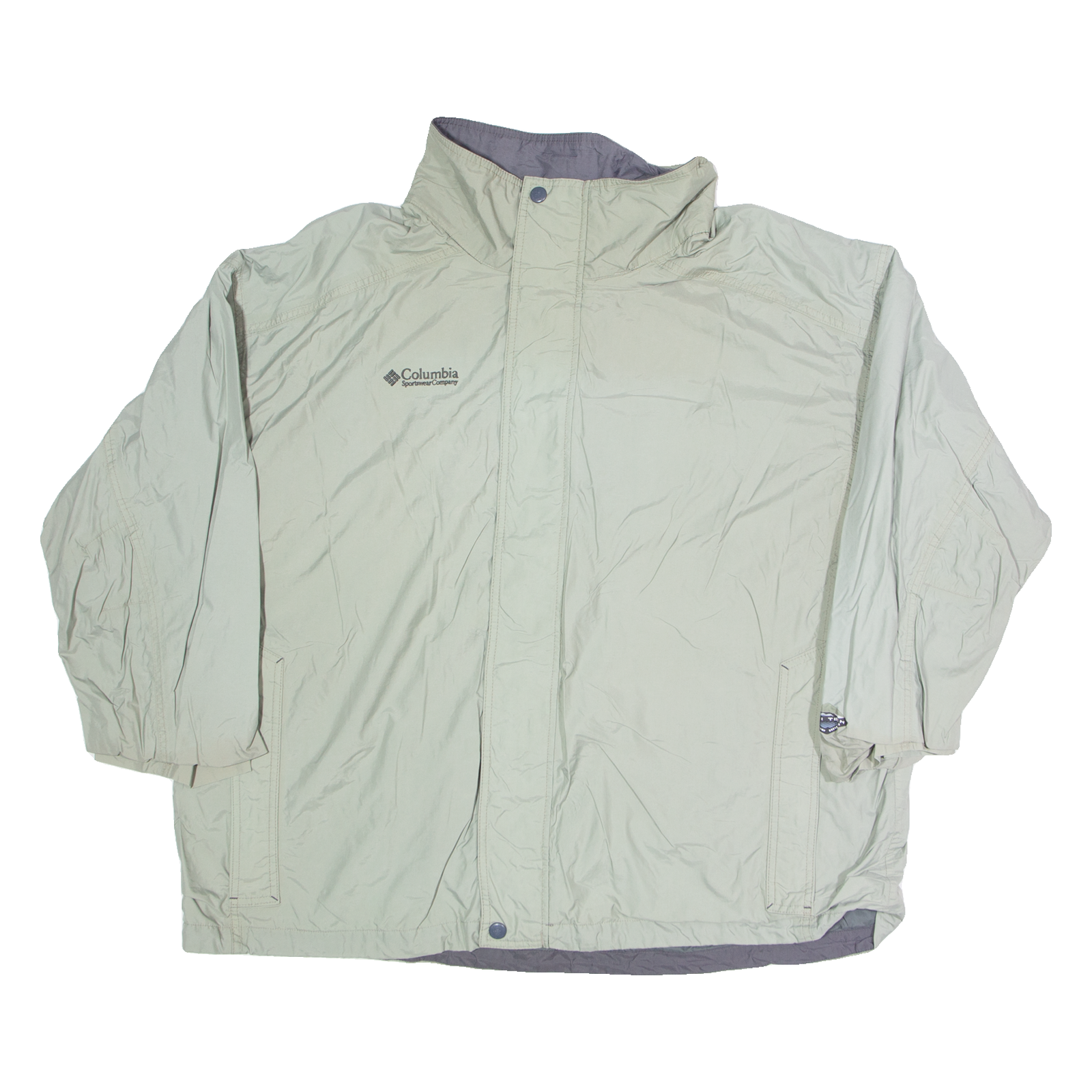 COLUMBIA Mens Rain Coat Green 2XL Refurbished - N/A refurbished available on Cerqular
