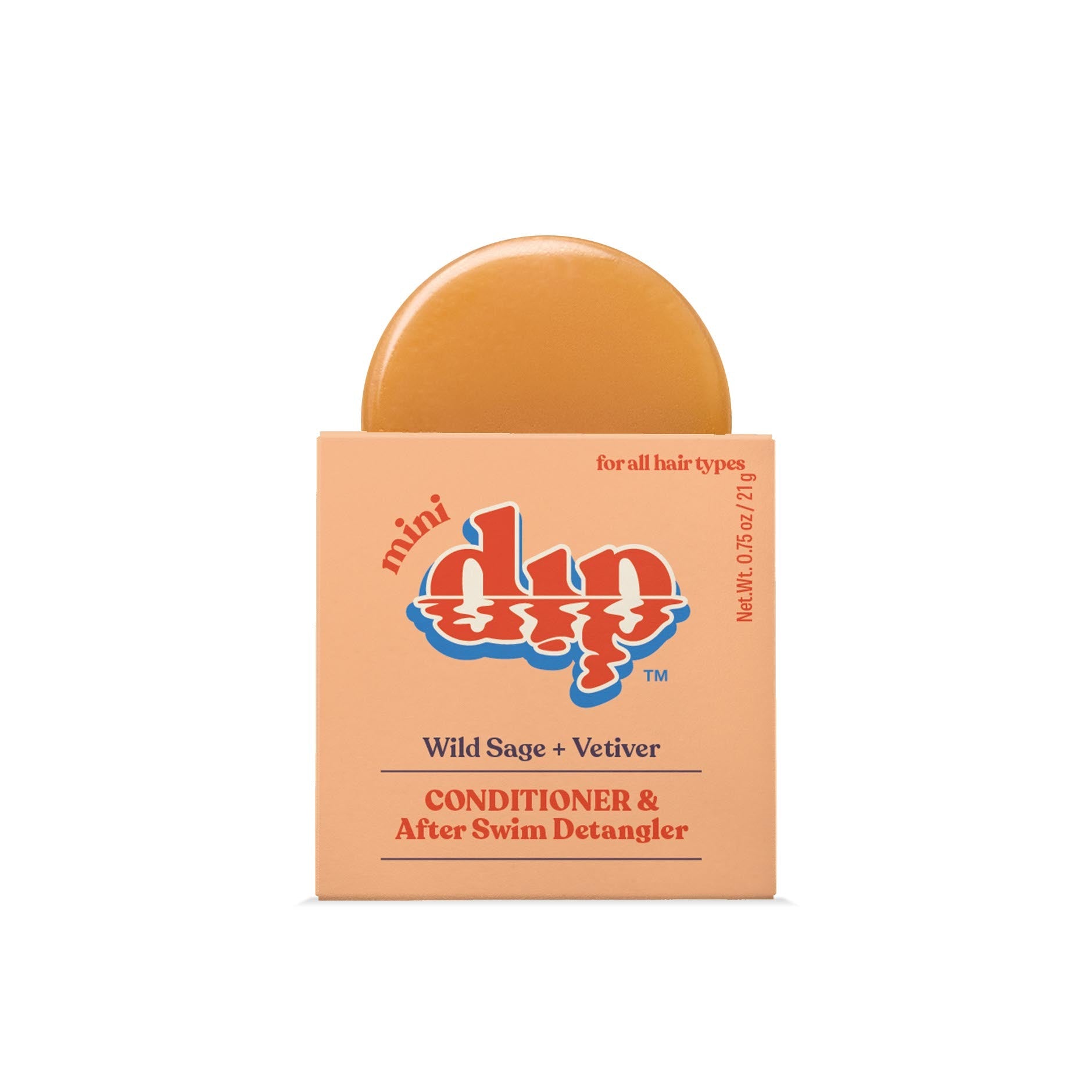 Mini Dip Conditioner & After Swim Detangler - Wild Sage & Vetiver | Size: 0.75 oz Refurbished - Dip Sustainable Hair Care refurbished available on Cerqular