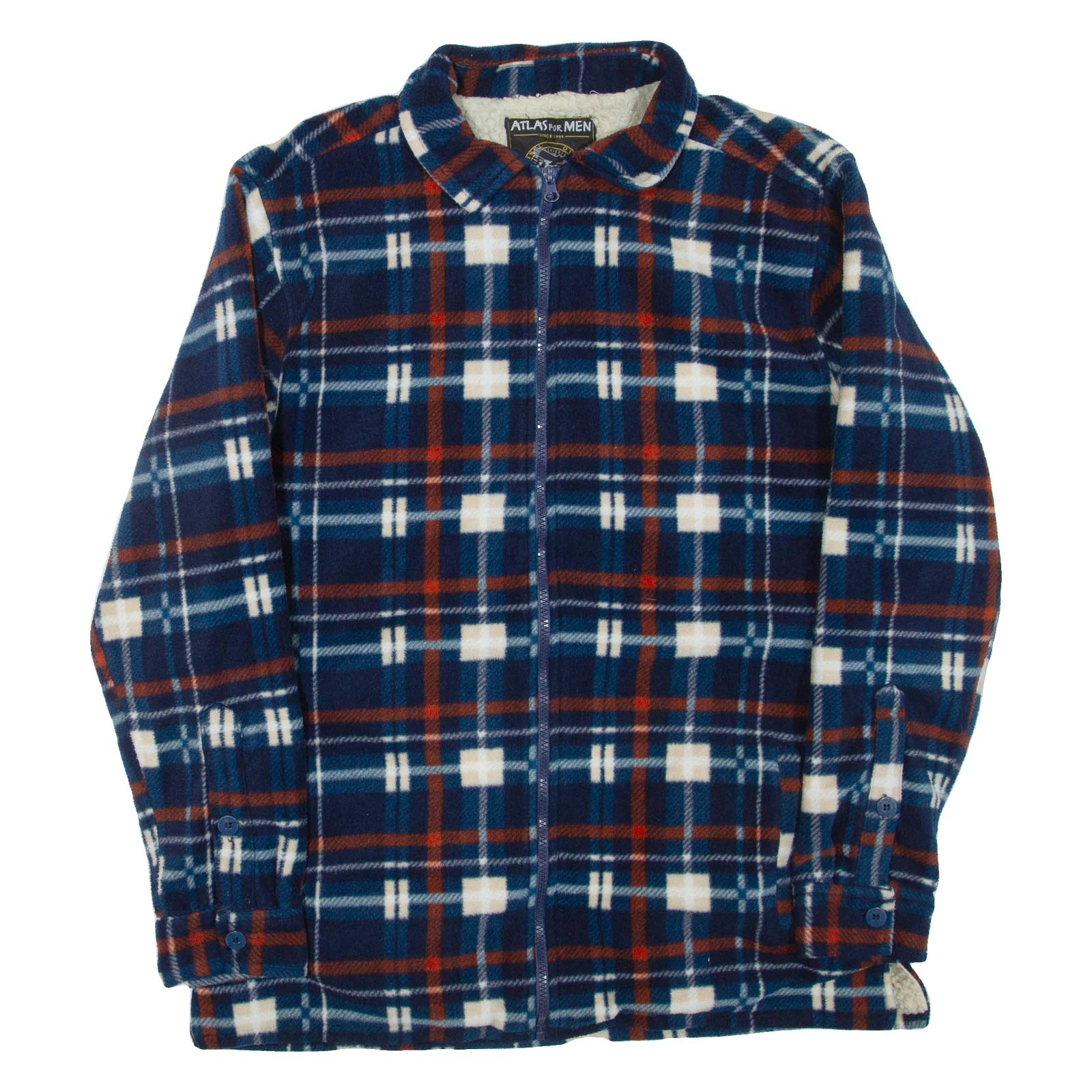 Buy ATLAS Mens Fleece Jacket Blue Check L Refurbished - $31.19 ATLAS Mens Fleece Jacket Blue Check L Refurbished - N/A refurbished available on Cerqular