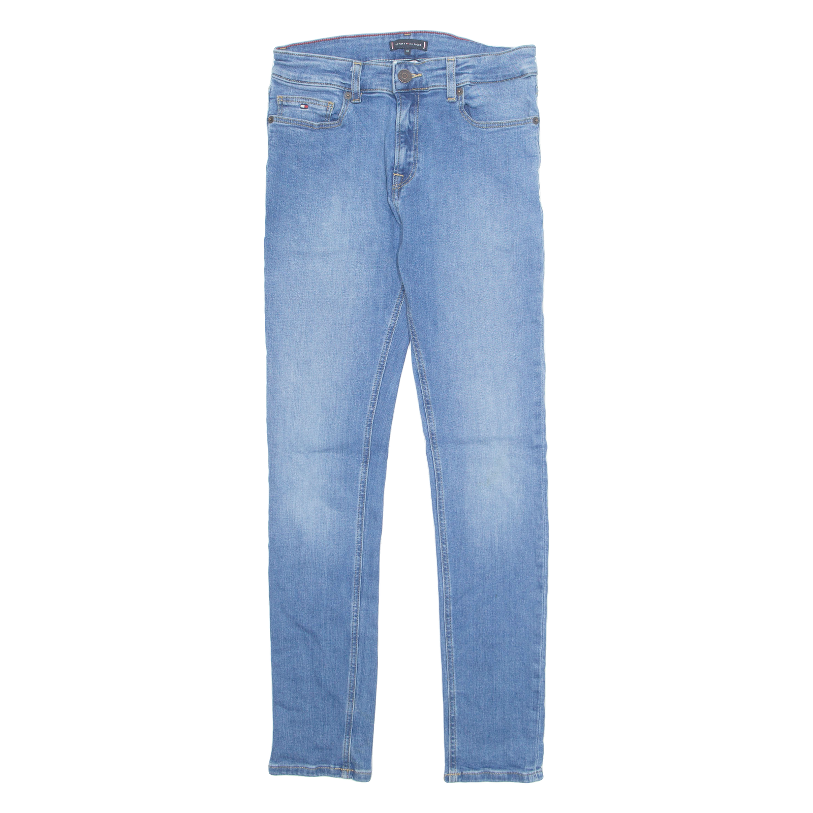 TOMMY HILFIGER Mens Jeans Blue Regular Skinny Stone Wash W26 L28 Refurbished - N/A refurbished available on Cerqular