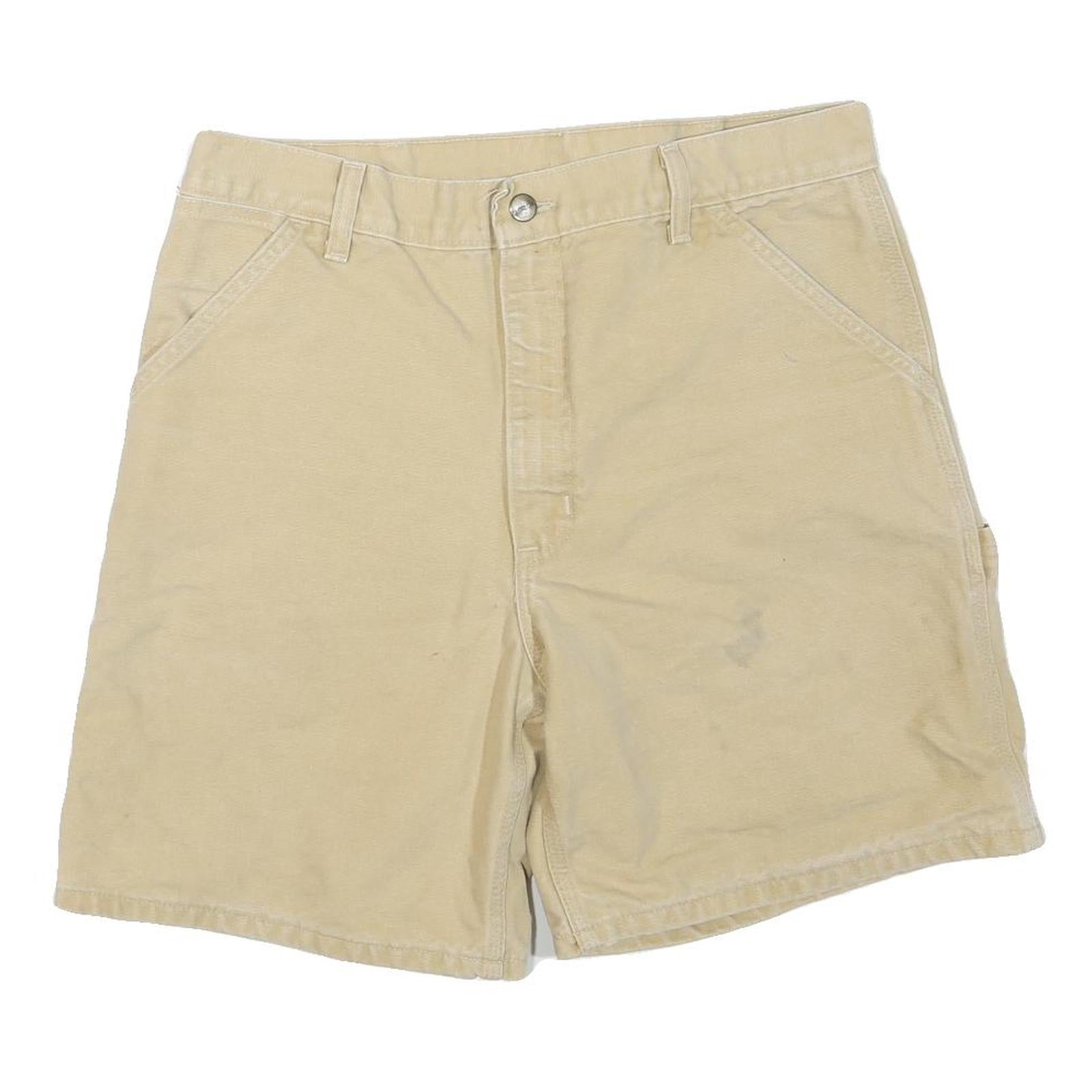 CARHARTT Mens Shorts Beige Casual Regular M W34 Workwear Cotton Blend Refurbished - N/A refurbished available on Cerqular